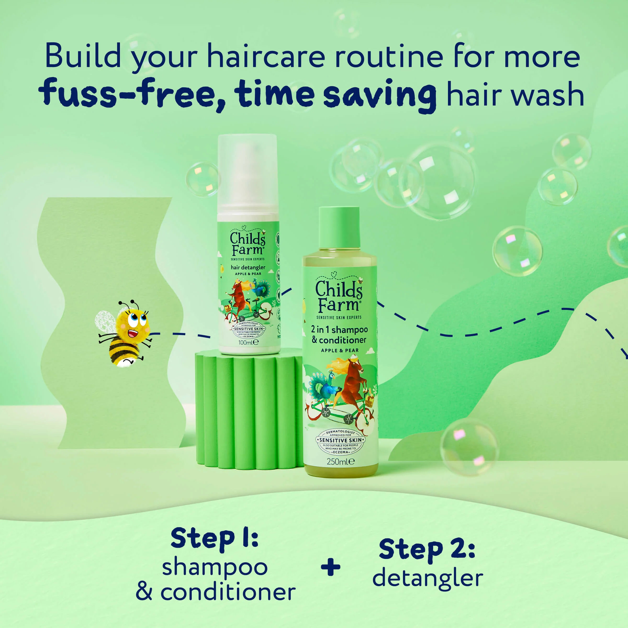 Childs Farm 2 in 1 Hair Shampoo and Conditioner - Image 6