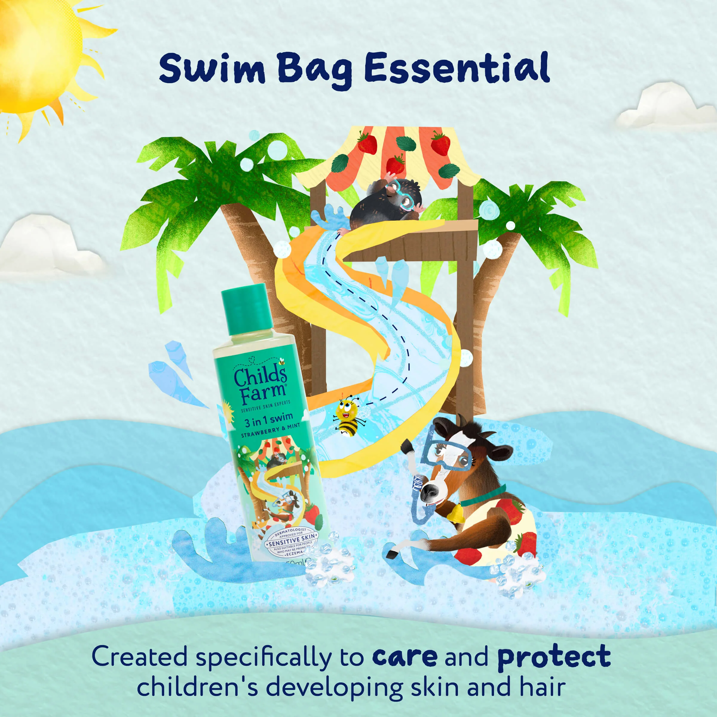 Childs Farm 3 in 1 Swim Strawberry & Mint - Image 6