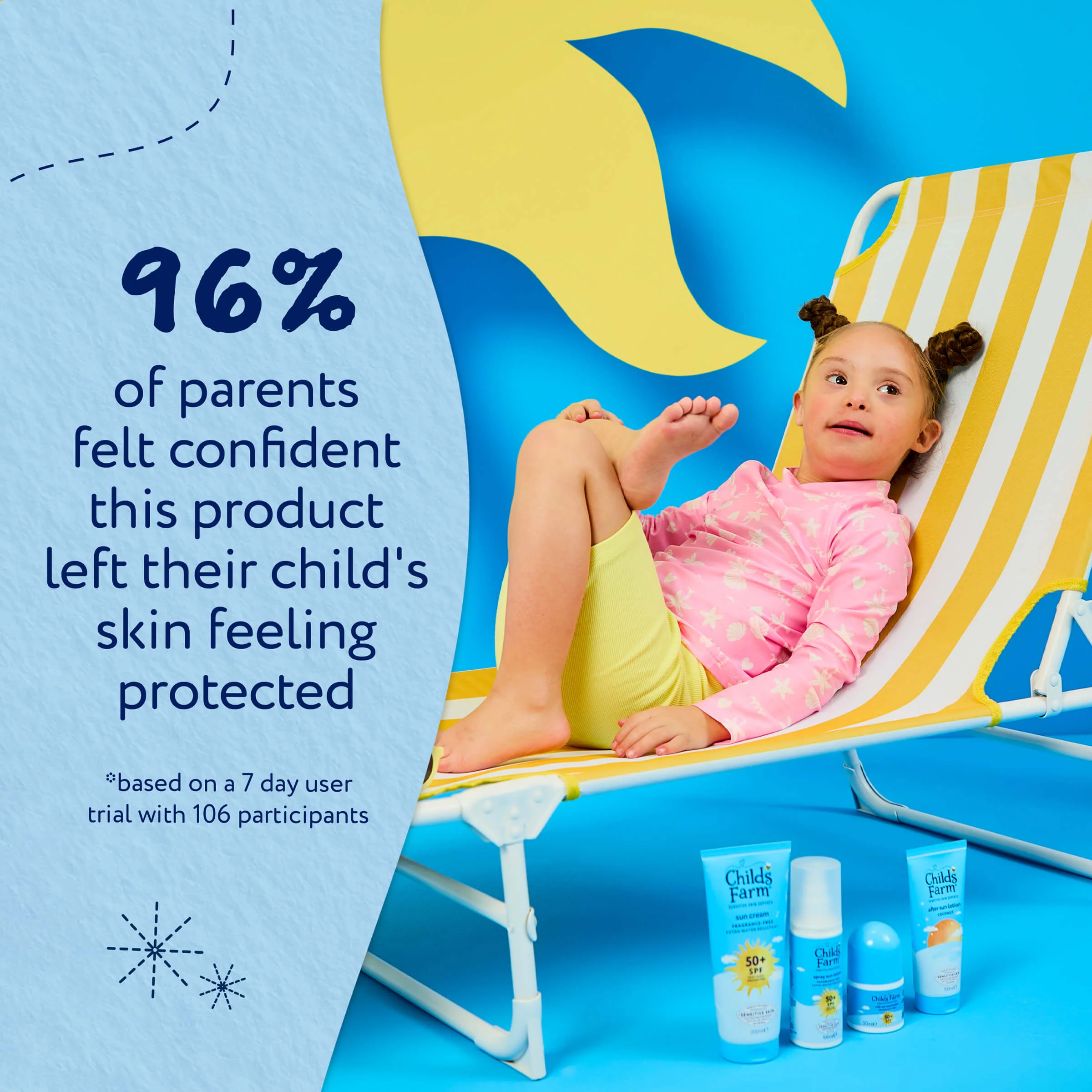 Childs Farm SPF50+ Sun Cream Fragrance-Free 100ml - Image 7
