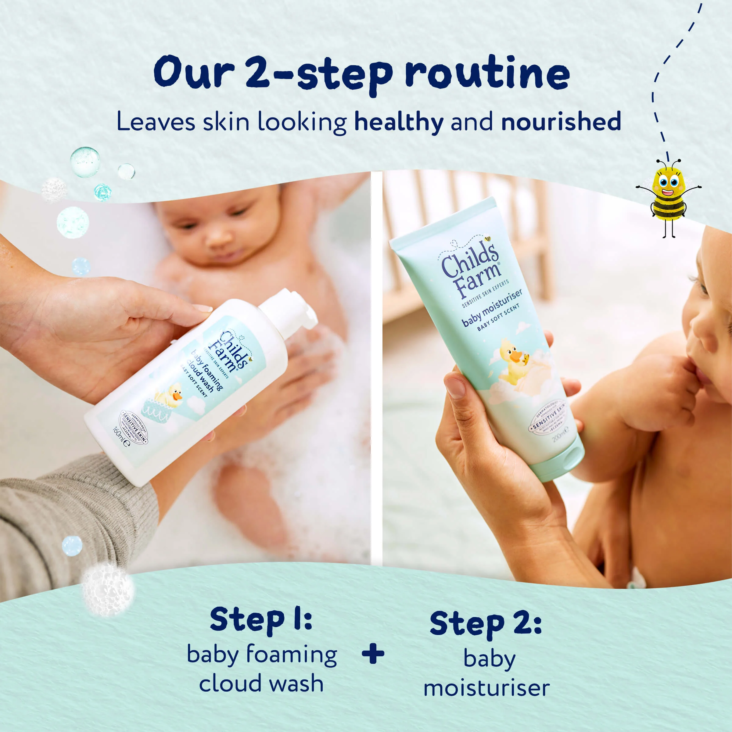 Childs Farm Baby Foaming Cloud Wash Baby Soft Scent - Image 6