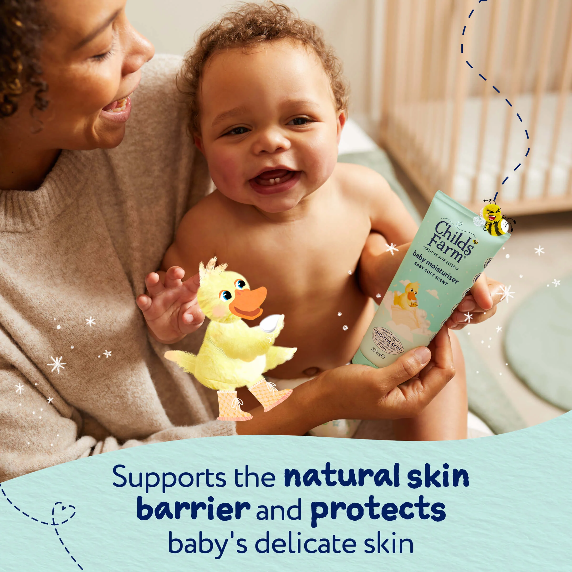 Childs Farm Baby Moisturiser Baby Soft Scent 200ml - Image 3