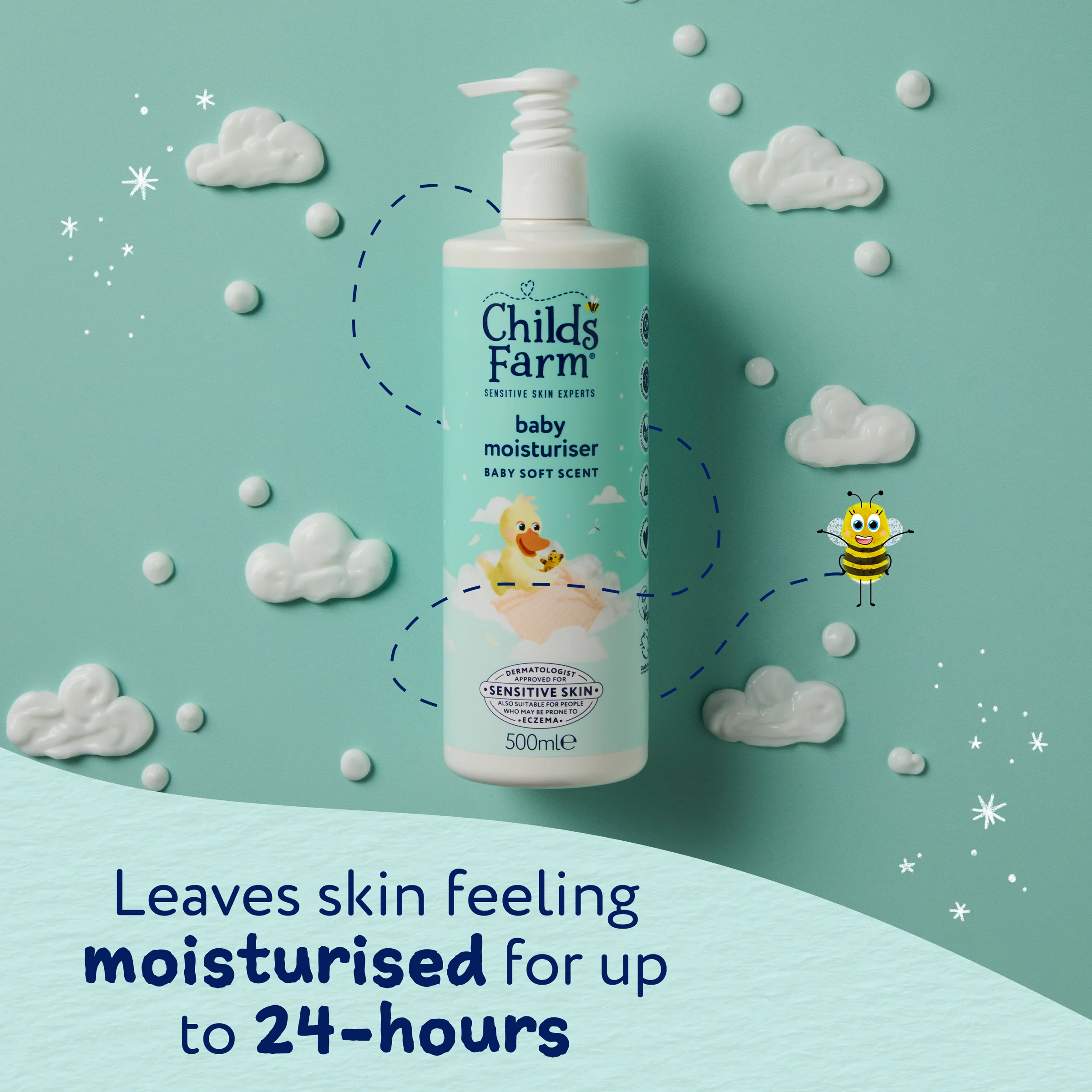 Childs Farm Baby Moisturiser baby soft scent 500ml - Image 5