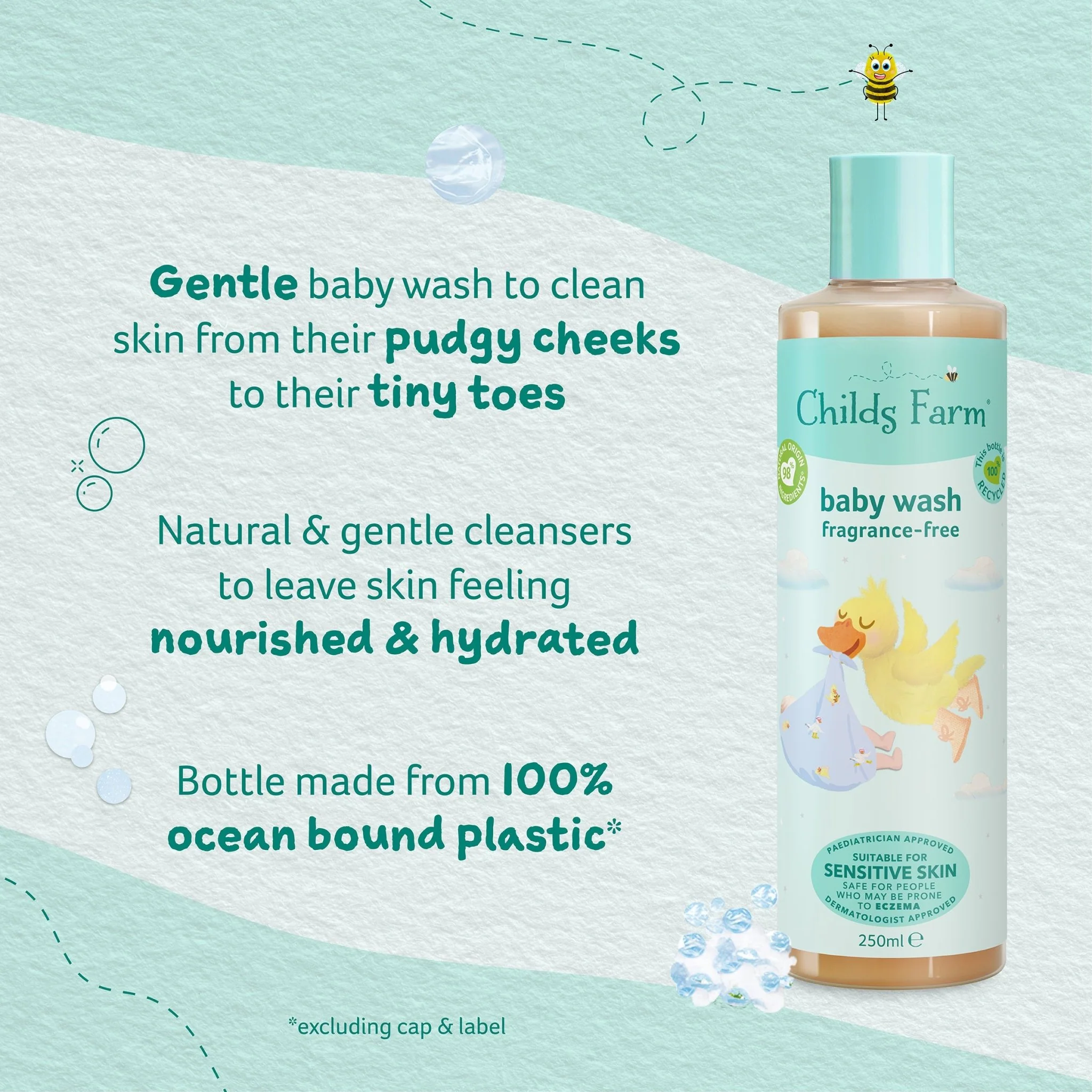 Childs Farm baby wash fragrance-free - Image 4