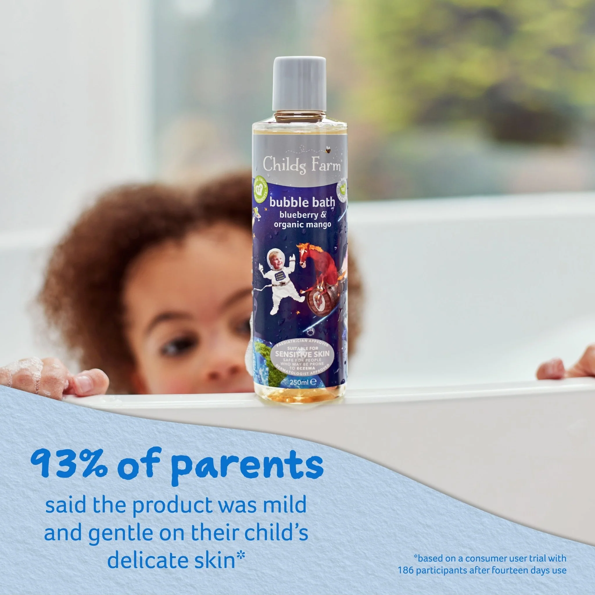 Childs Farm bubble bath blueberry & organic mango - Image 3