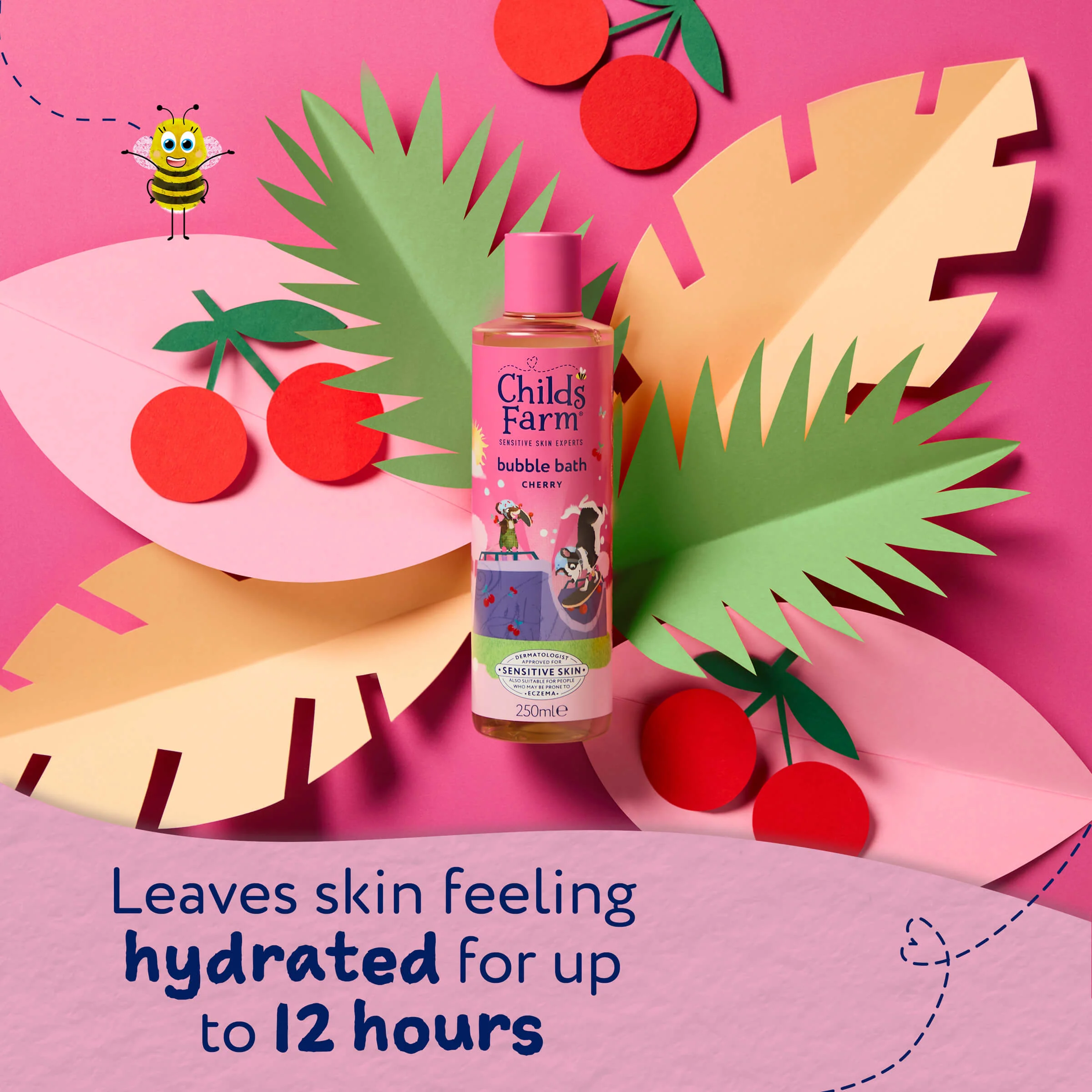 Childs Farm Bubble Bath Cherry 250ml - Image 5