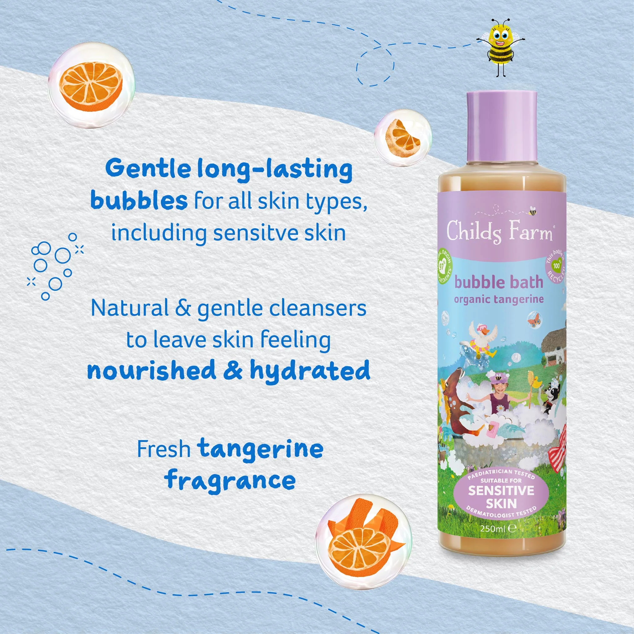 Childs Farm bubble bath organic tangerine - Image 10