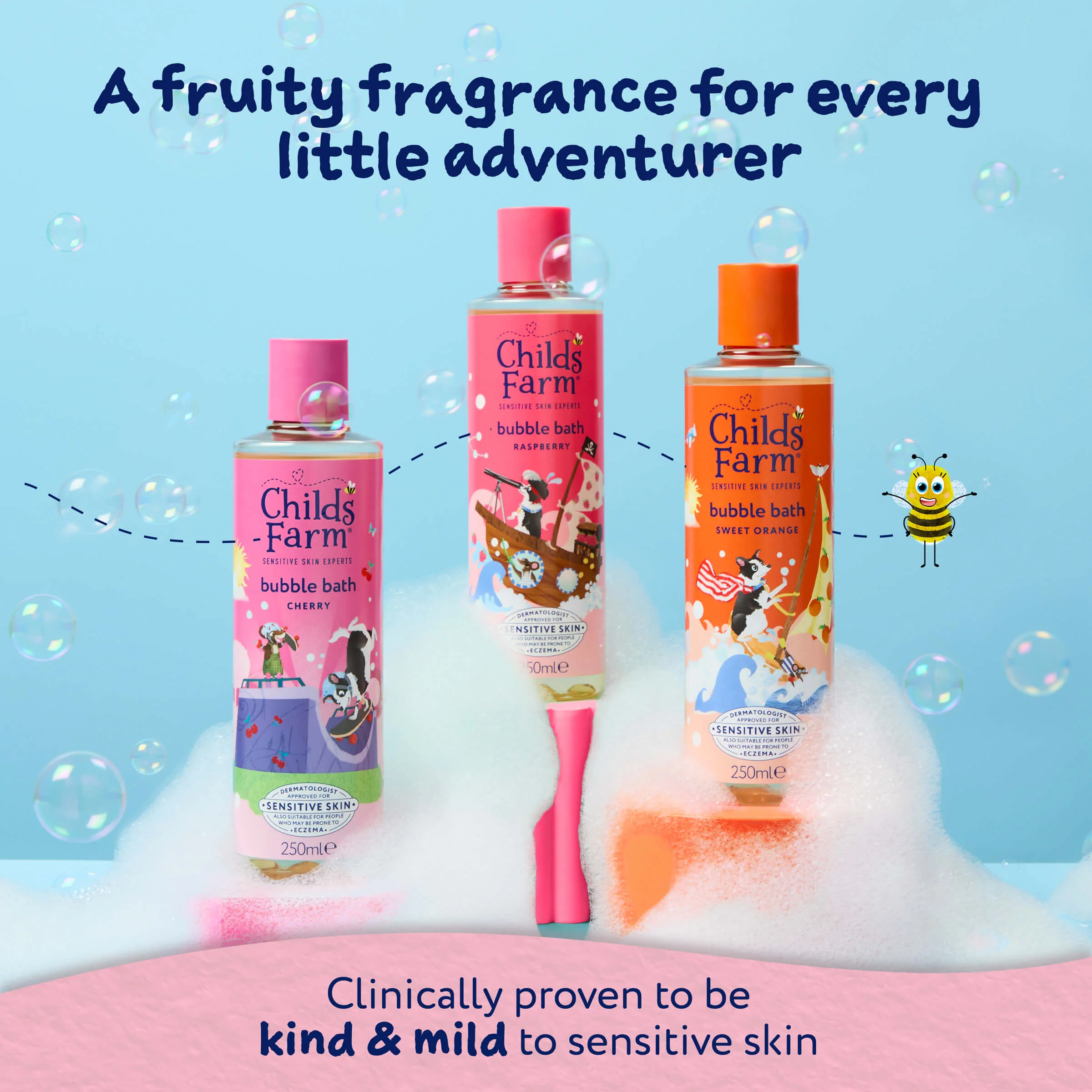 Childs Farm Bubble Bath Raspberry 250ml - Image 6
