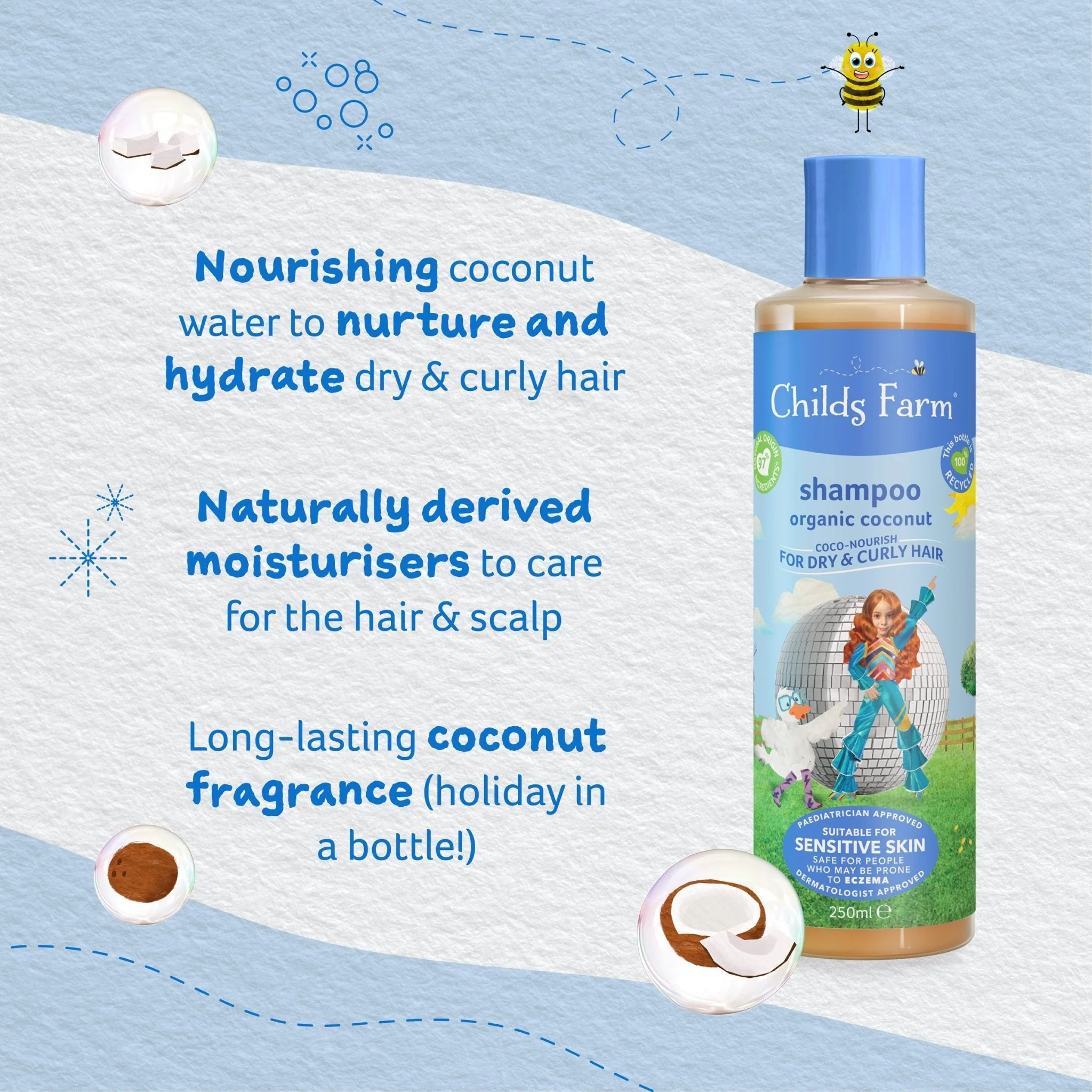 Childs Farm coco-nourish shampoo organic coconut - Image 5