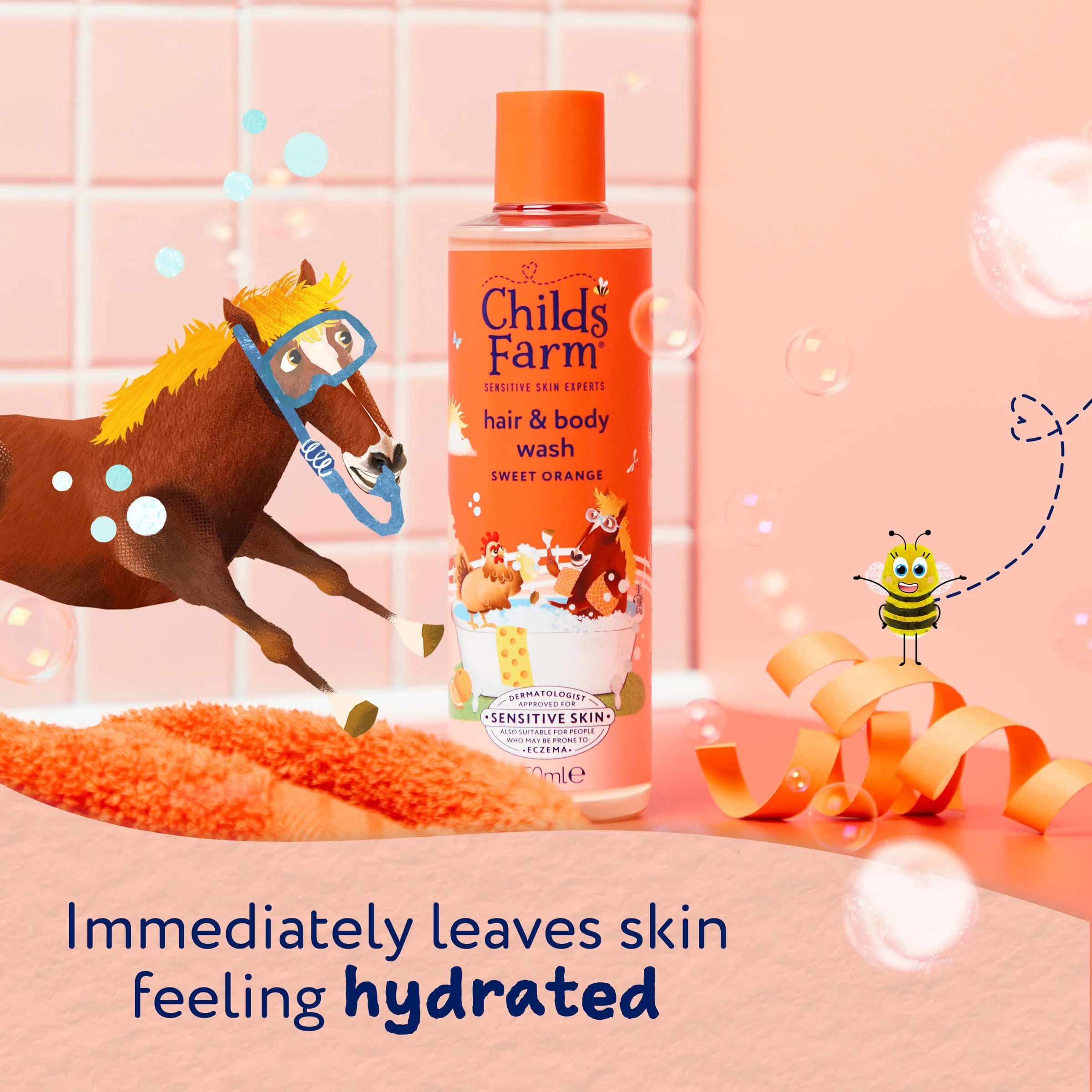 Childs Farm Hair & Body Wash Sweet Orange 250ml - Image 5