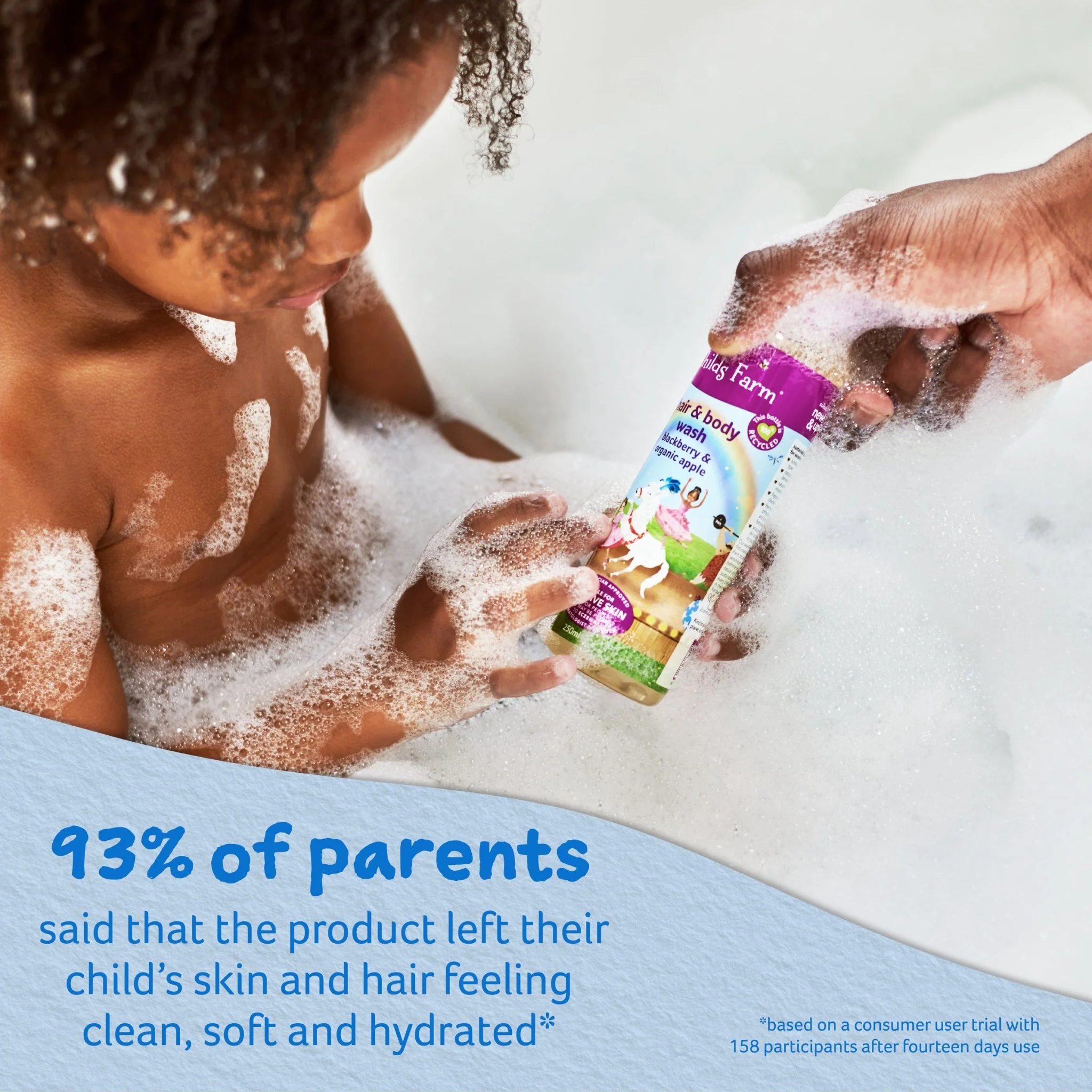 Childs Farm hair & body wash blackberry & organic apple - Image 3