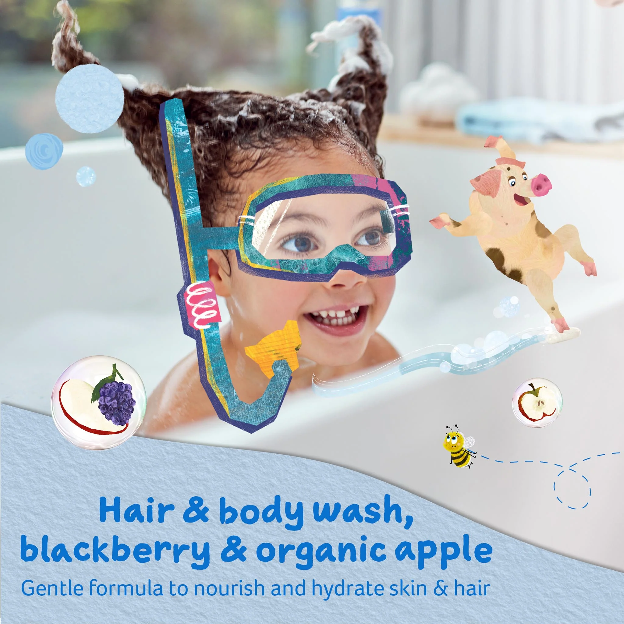 Childs Farm hair & body wash blackberry & organic apple - Image 9