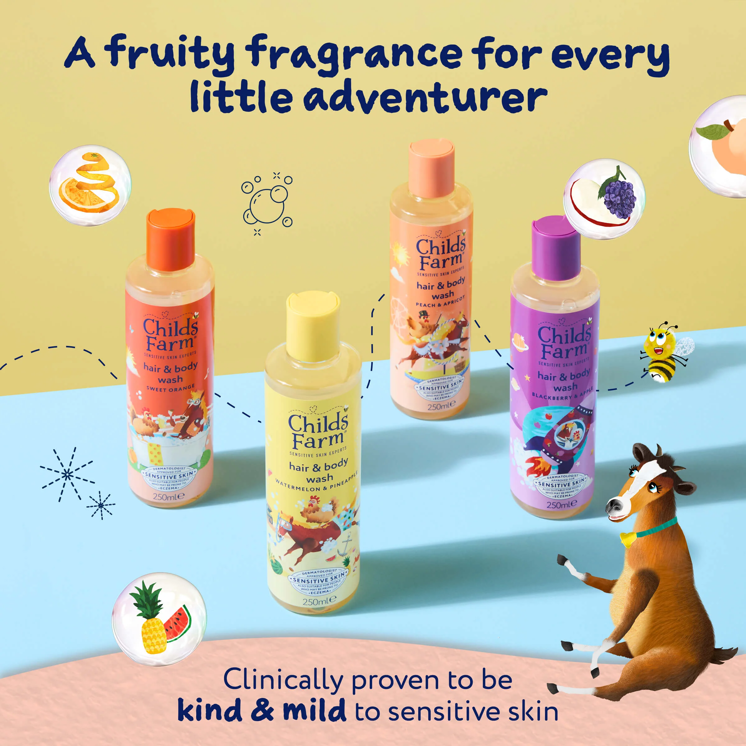 Childs Farm Hair & Body Wash Peach & Apricot 250ml - Image 6
