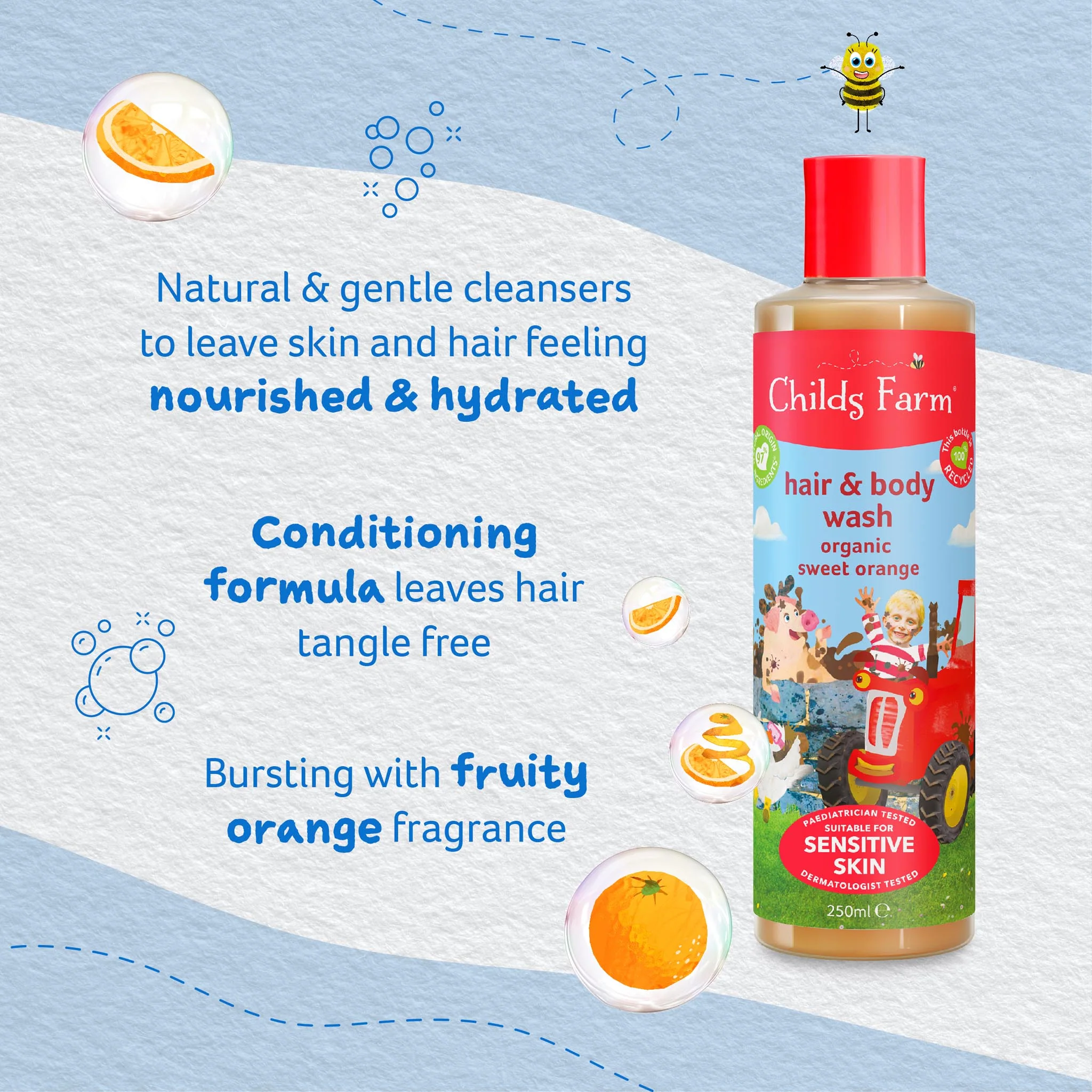 Childs Farm hair & body wash organic sweet orange - Image 10