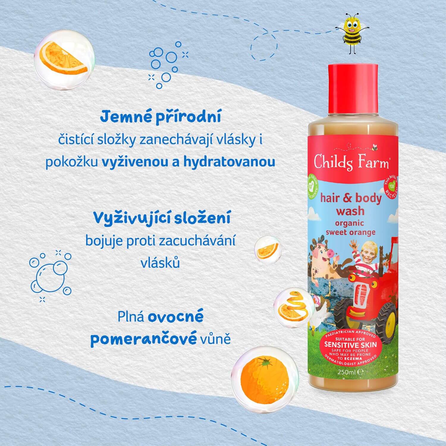 Childs Farm hair & body wash organic sweet orange - Image 16