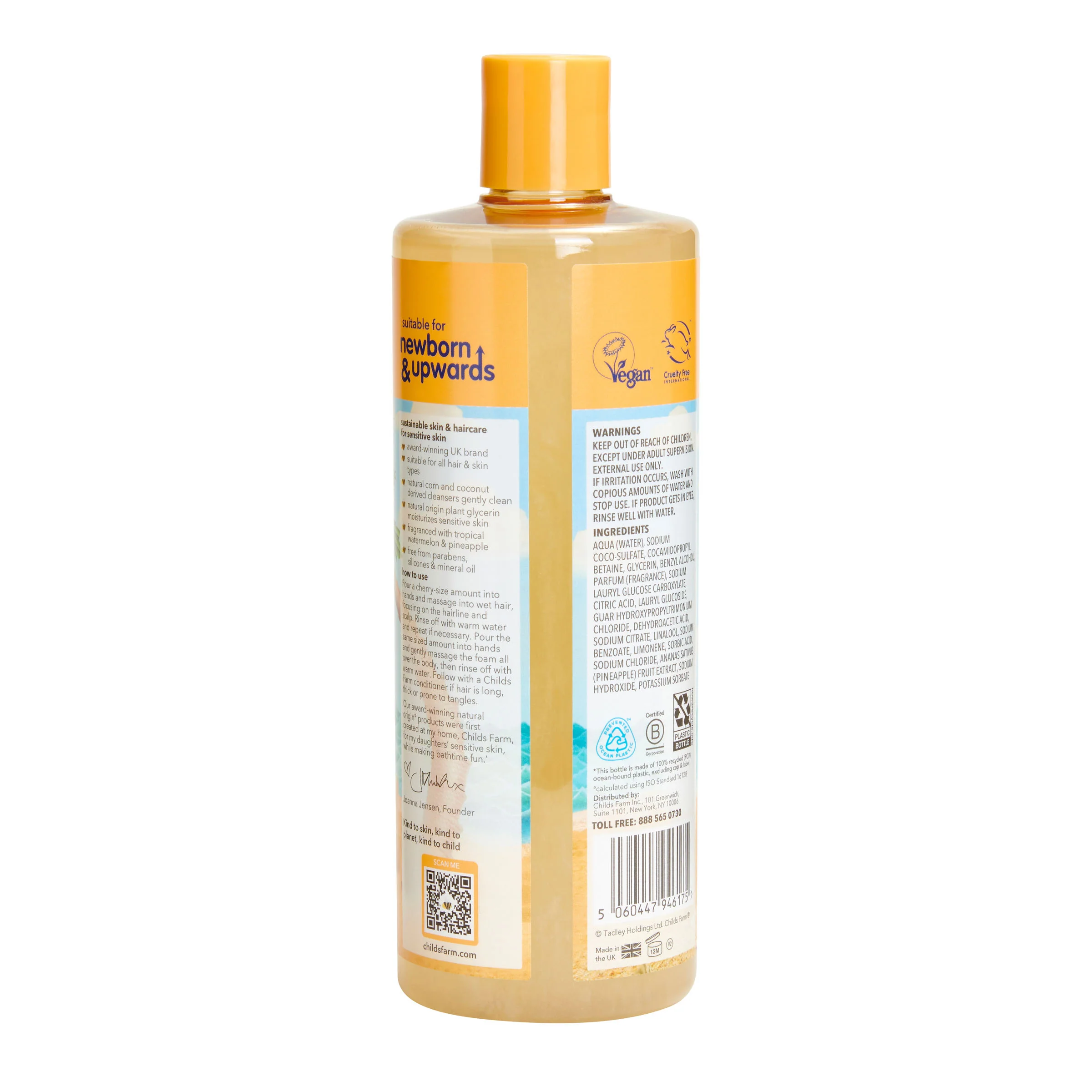 Childs Farm hair & body wash watermelon & pineapple - Image 2