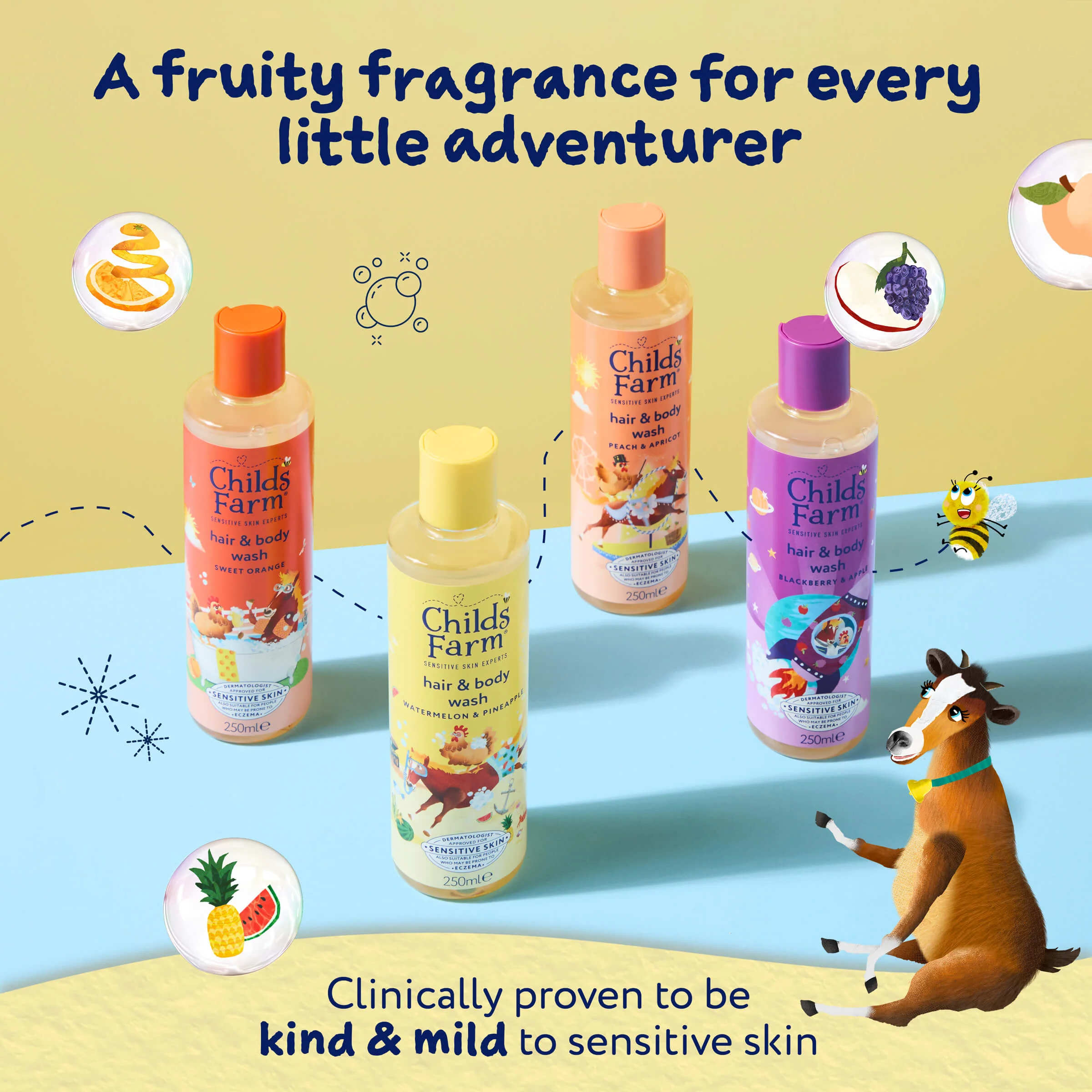 Childs Farm Hair & Body Wash Watermelon & Pineapple 250ml - Image 6