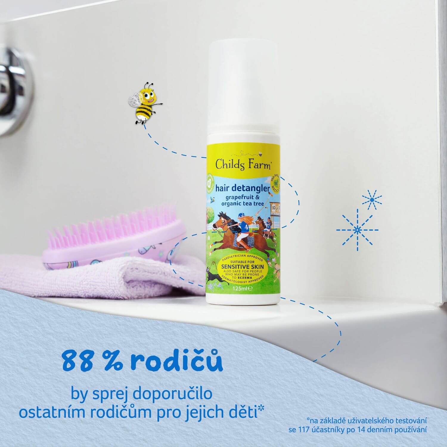 Childs Farm hair detangler grapefruit & organic tea tree - Image 13