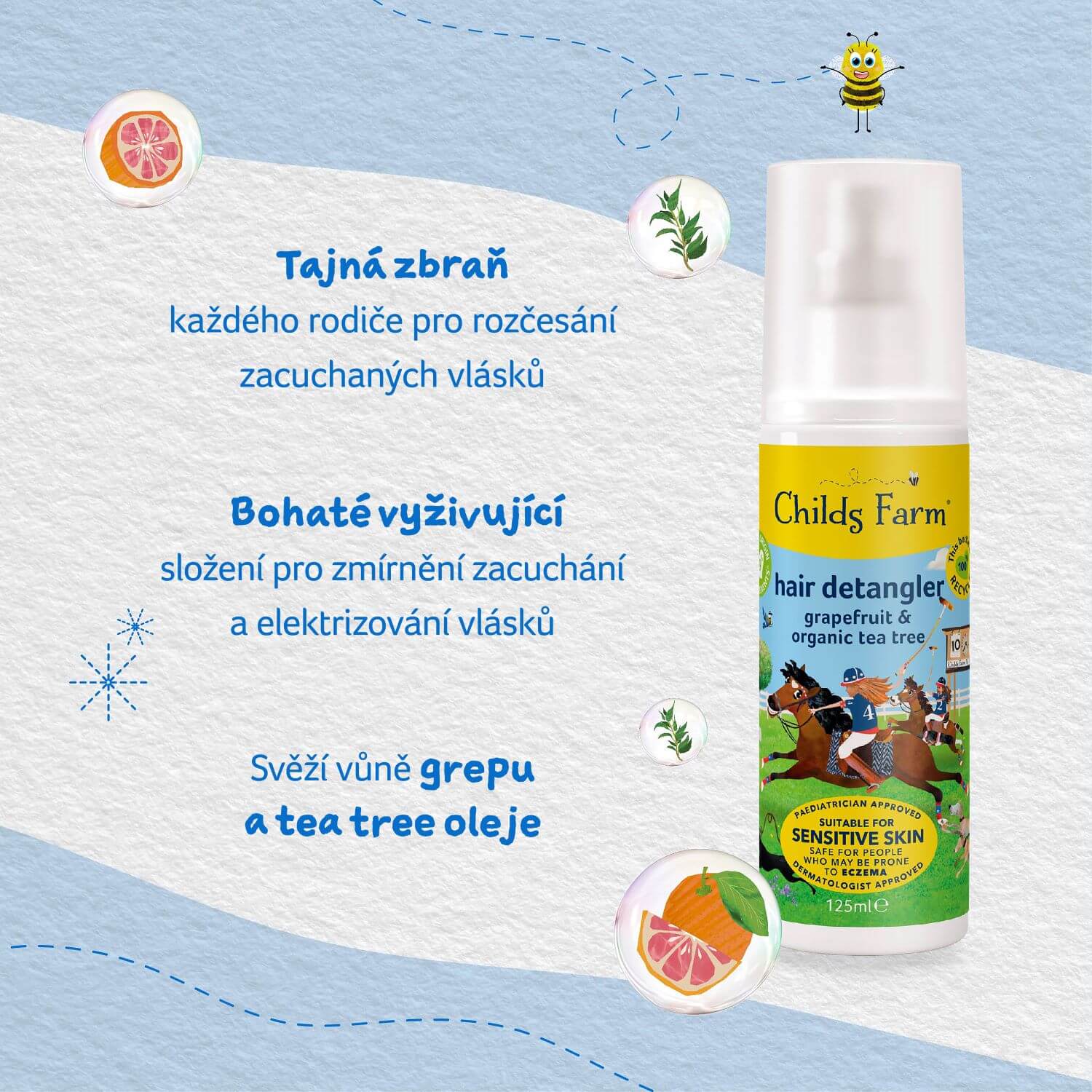 Childs Farm hair detangler grapefruit & organic tea tree - Image 14