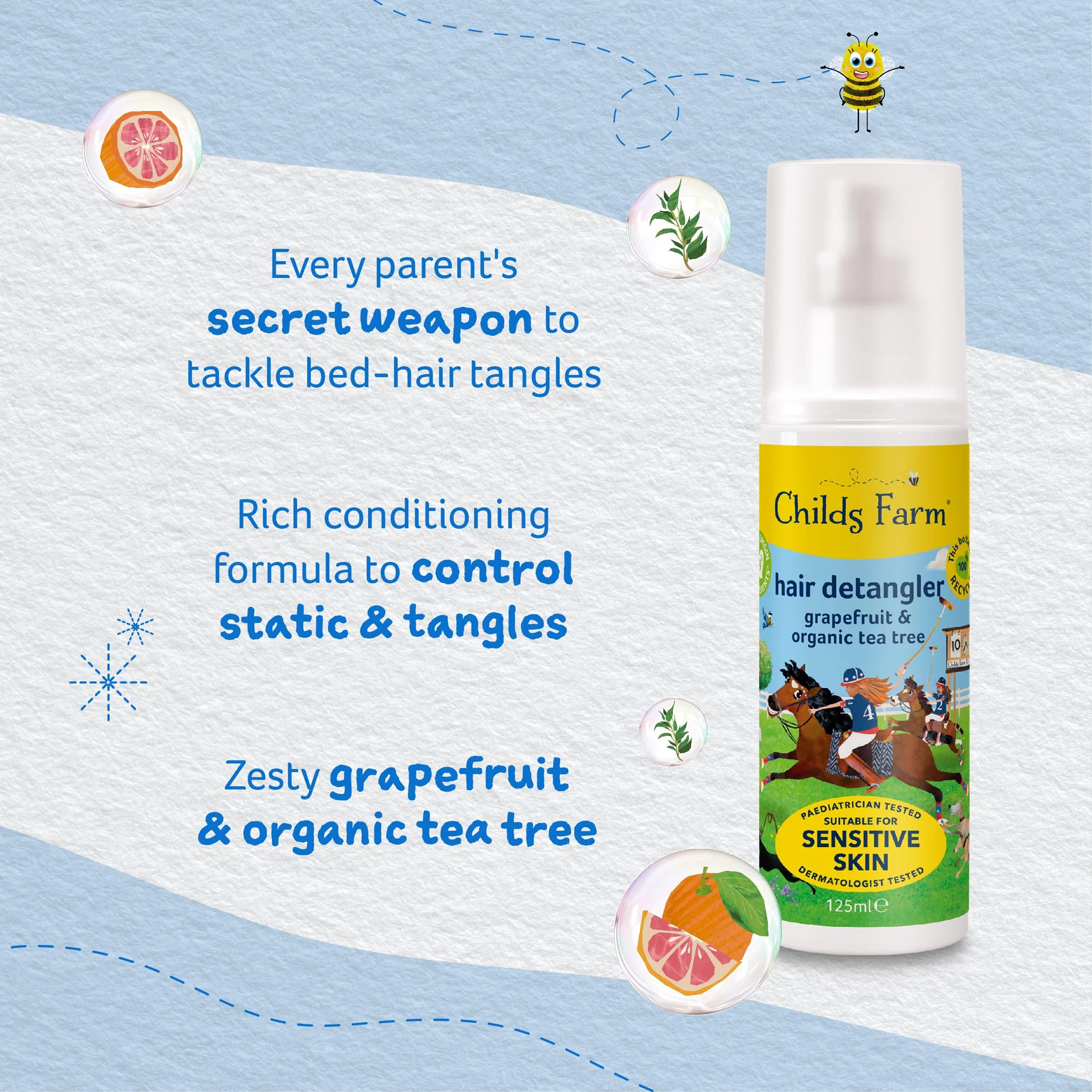 Childs Farm hair detangler grapefruit & organic tea tree - Image 9