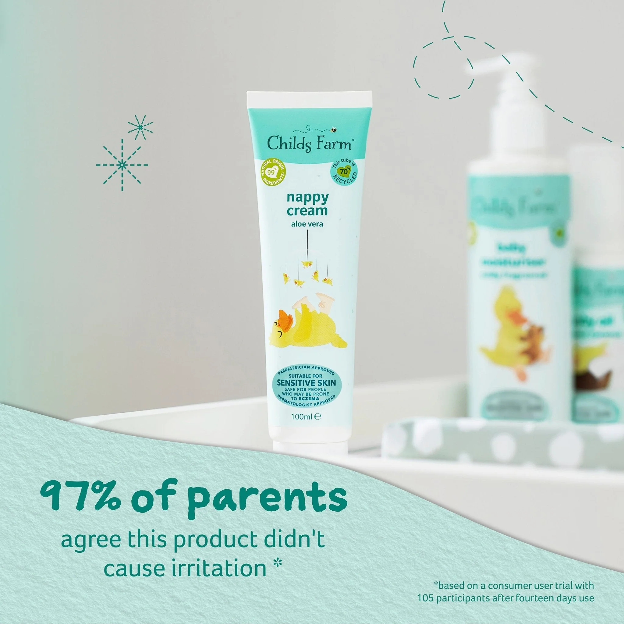 Childs Farm nappy cream fragrance-free - Image 3
