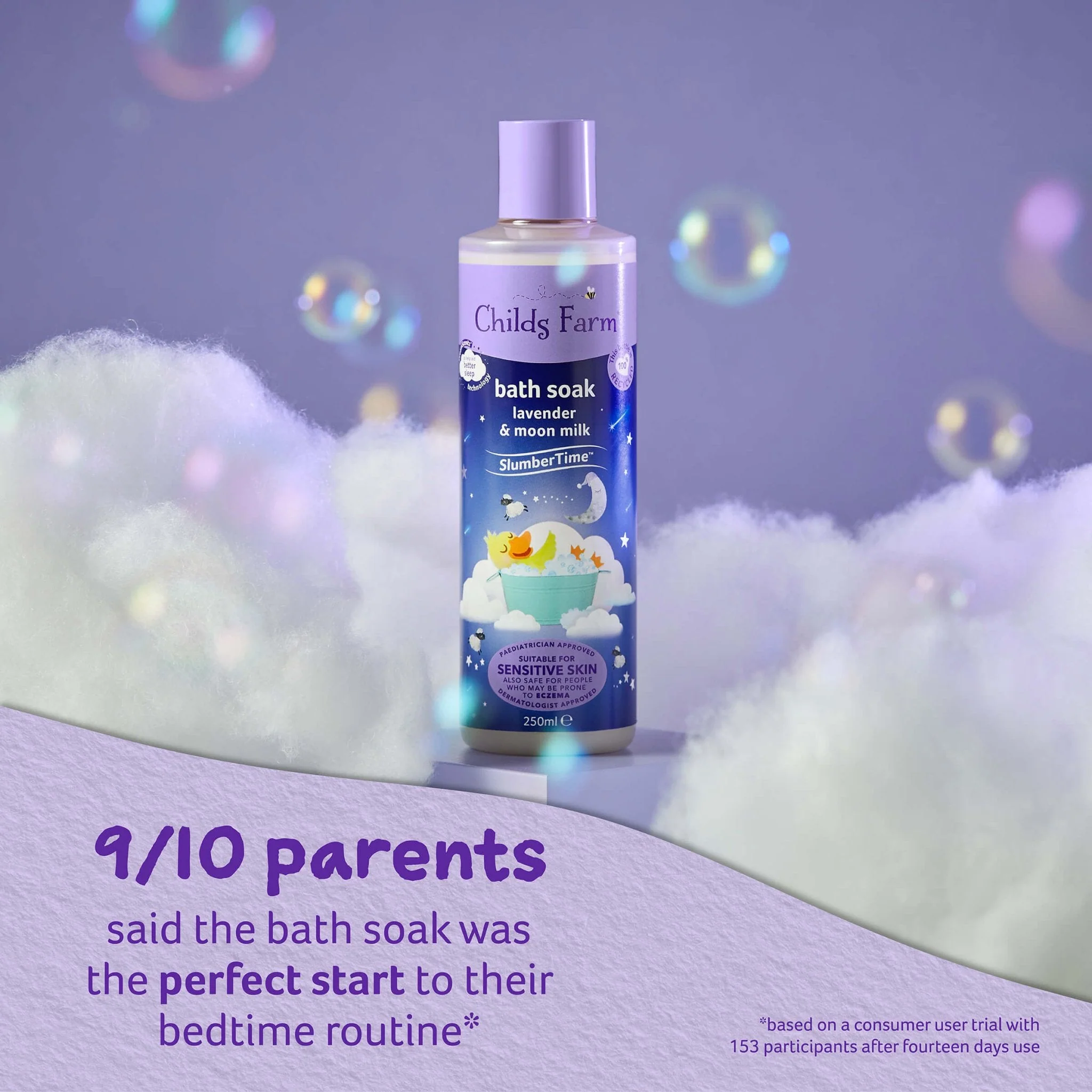 Childs Farm SlumberTime™ bath soak lavender & moon-milk - Image 3