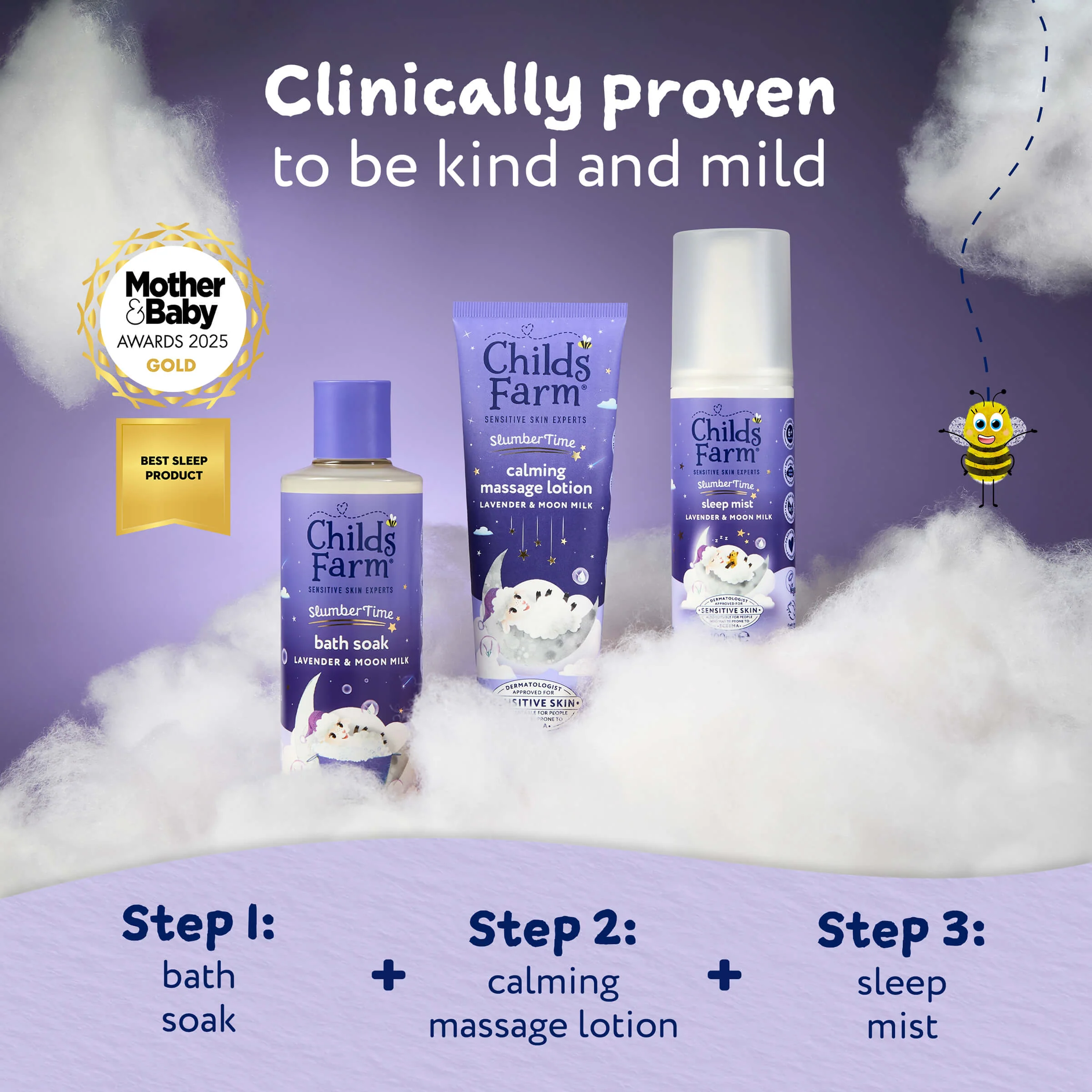 Childs Farm SlumberTime Bath Soak Lavender & Moon Milk - Image 6