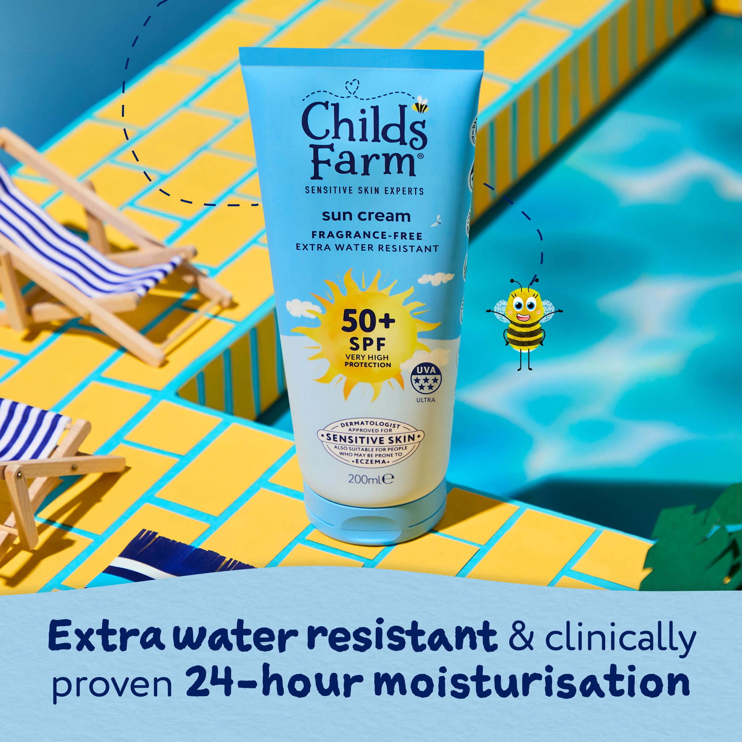 Childs Farm SPF50+ Sun Cream Fragrance-Free 200ml - Image 4