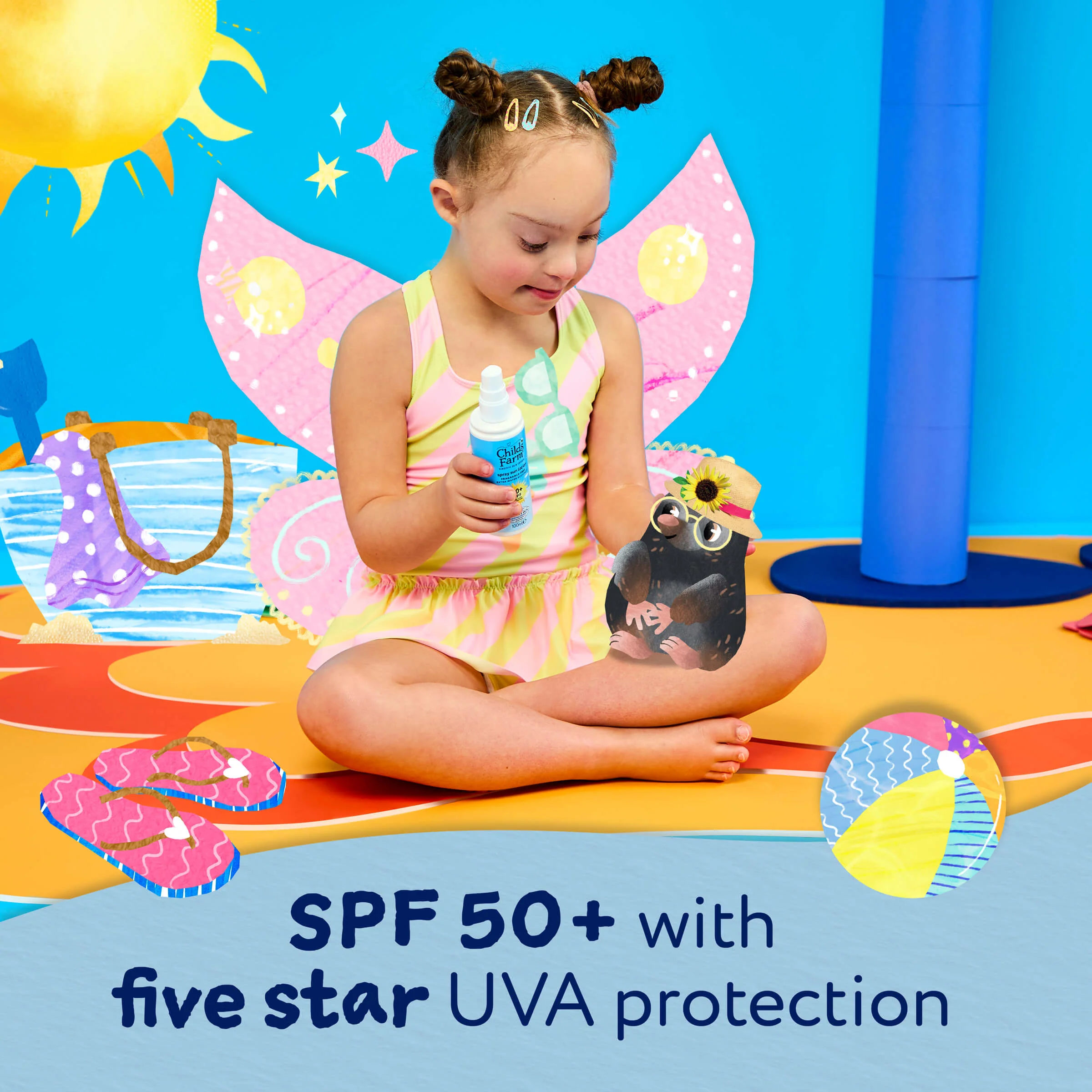 Childs Farm SPF50+ Sun Spray Fragrance-Free 100ml - Image 3