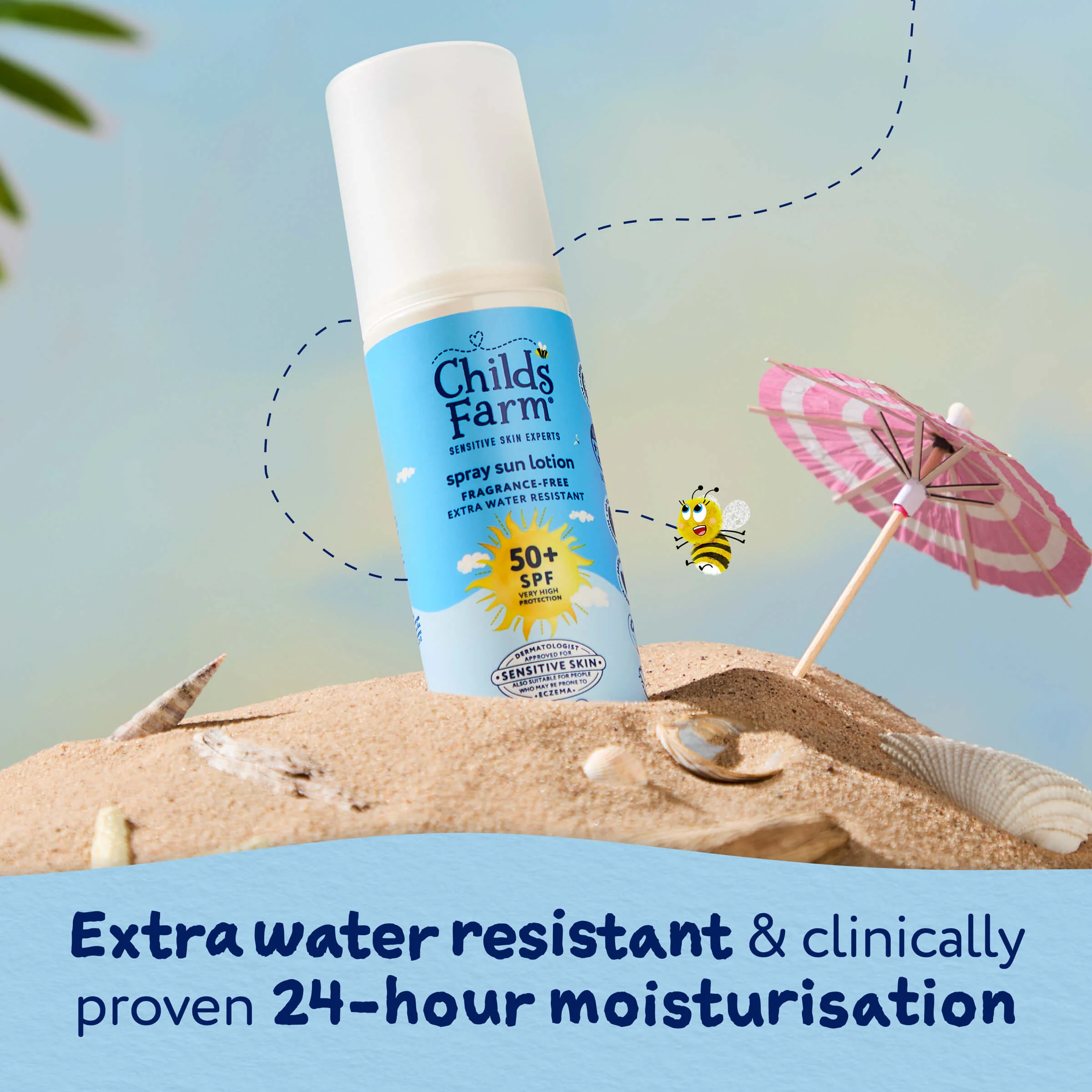 Childs Farm SPF50+ Sun Spray Fragrance-Free 100ml - Image 4