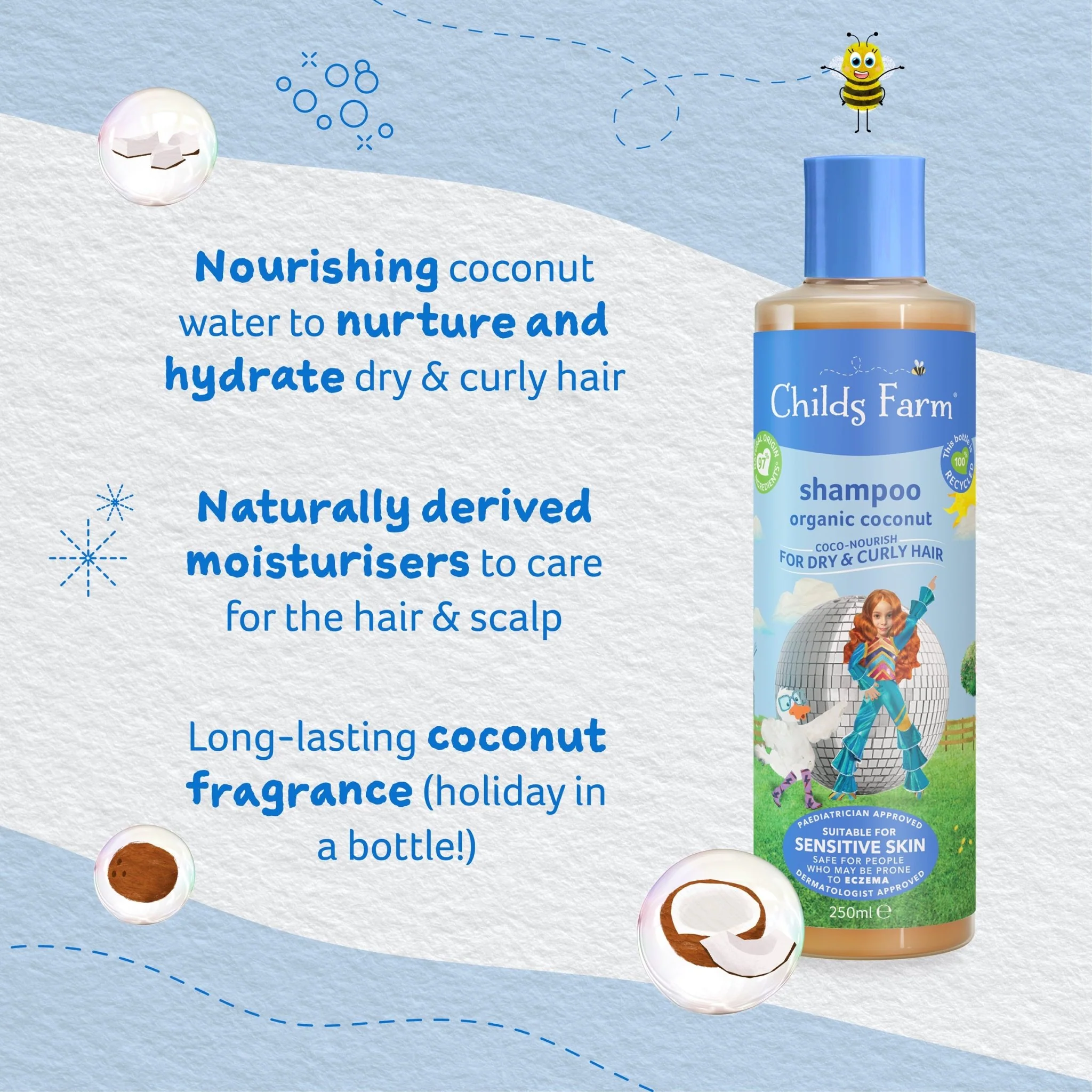 Childs Farm coco-nourish shampoo organic coconut - Image 5