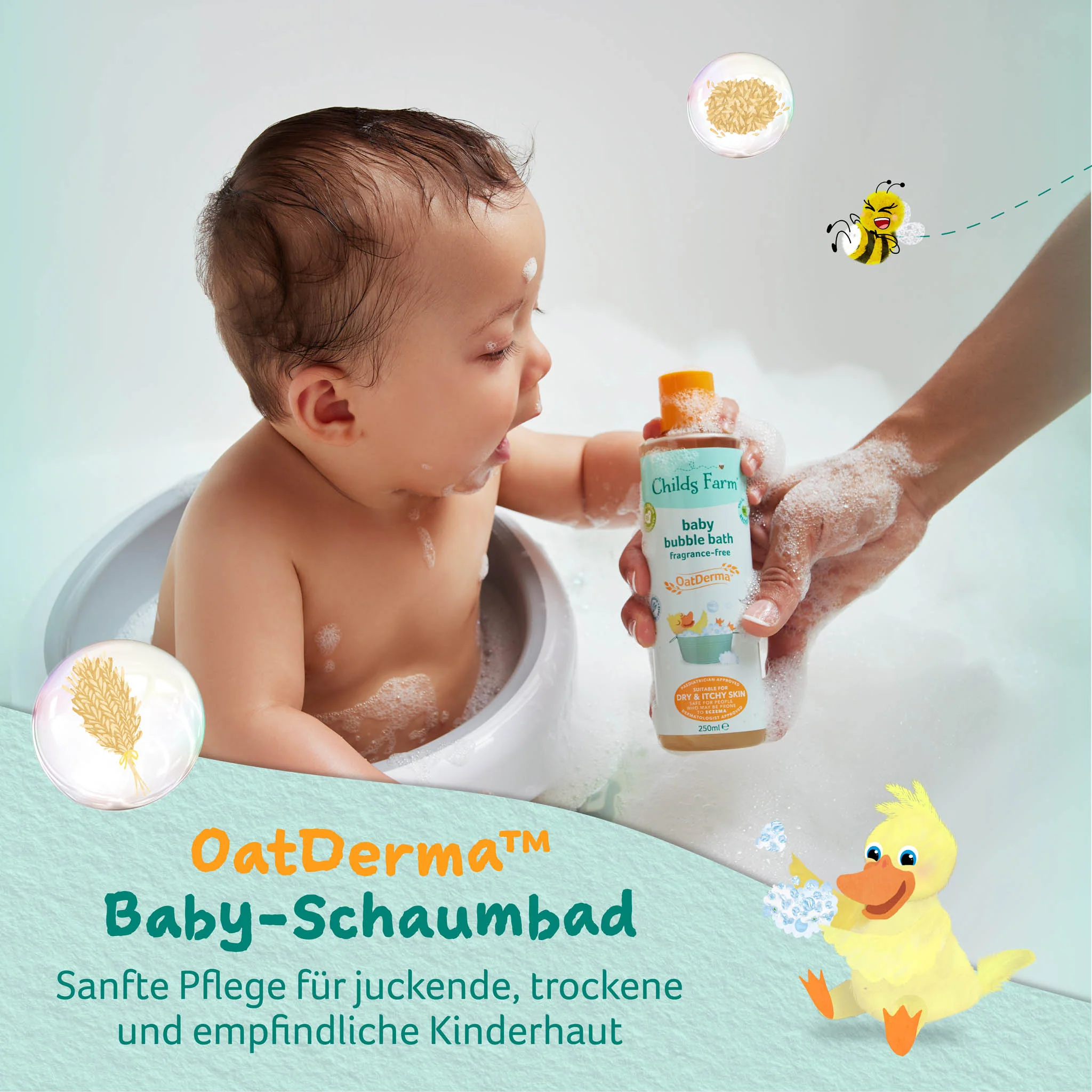 Childs Farm OatDerma™ baby bubble bath fragrance-free - Image 10