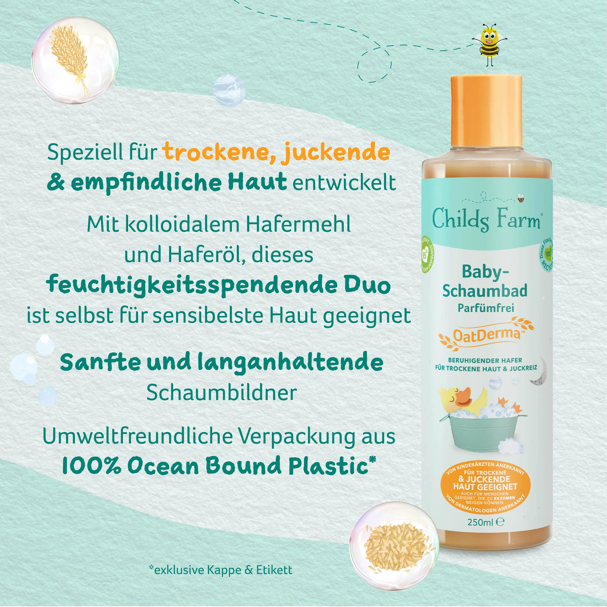 Childs Farm OatDerma™ baby bubble bath fragrance-free - Image 11