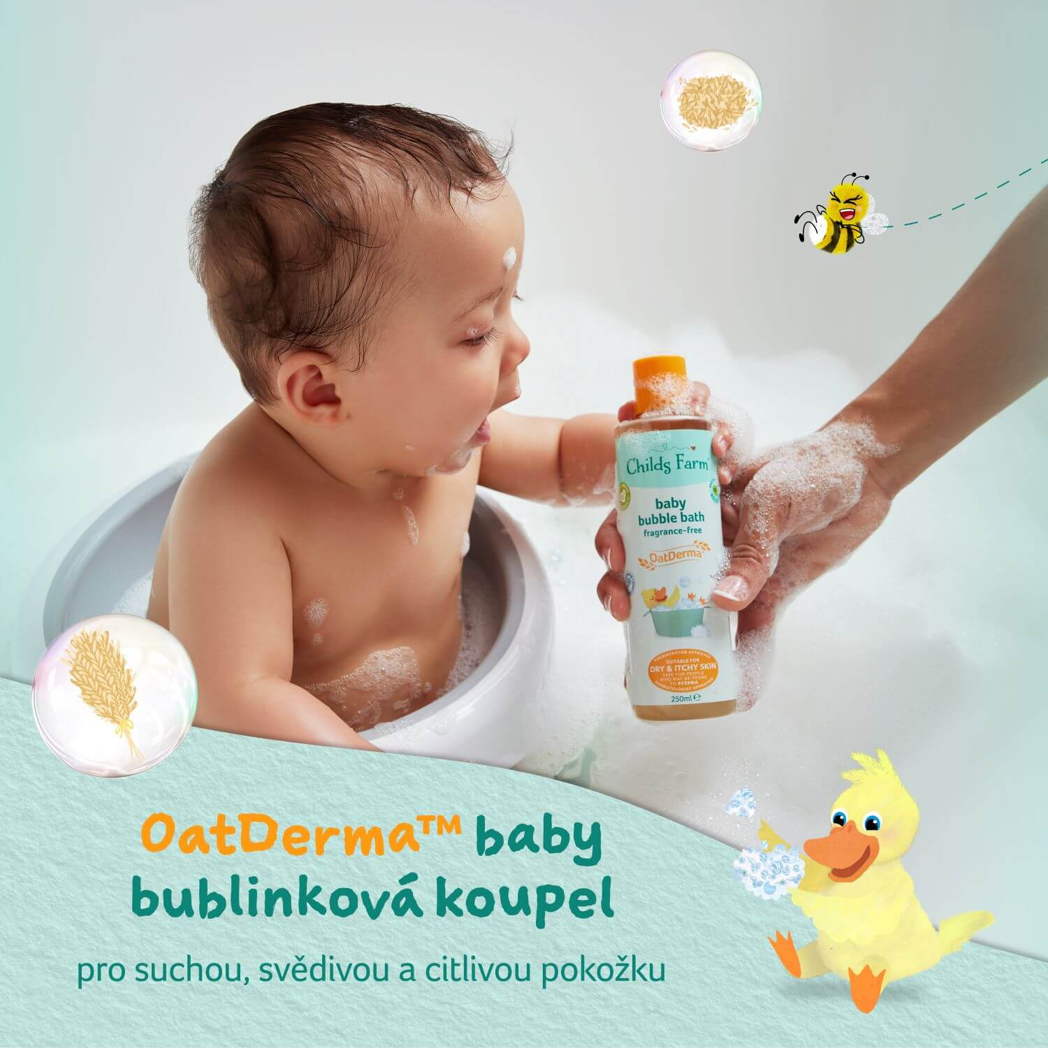 Childs Farm OatDerma™ baby bubble bath fragrance-free - Image 19
