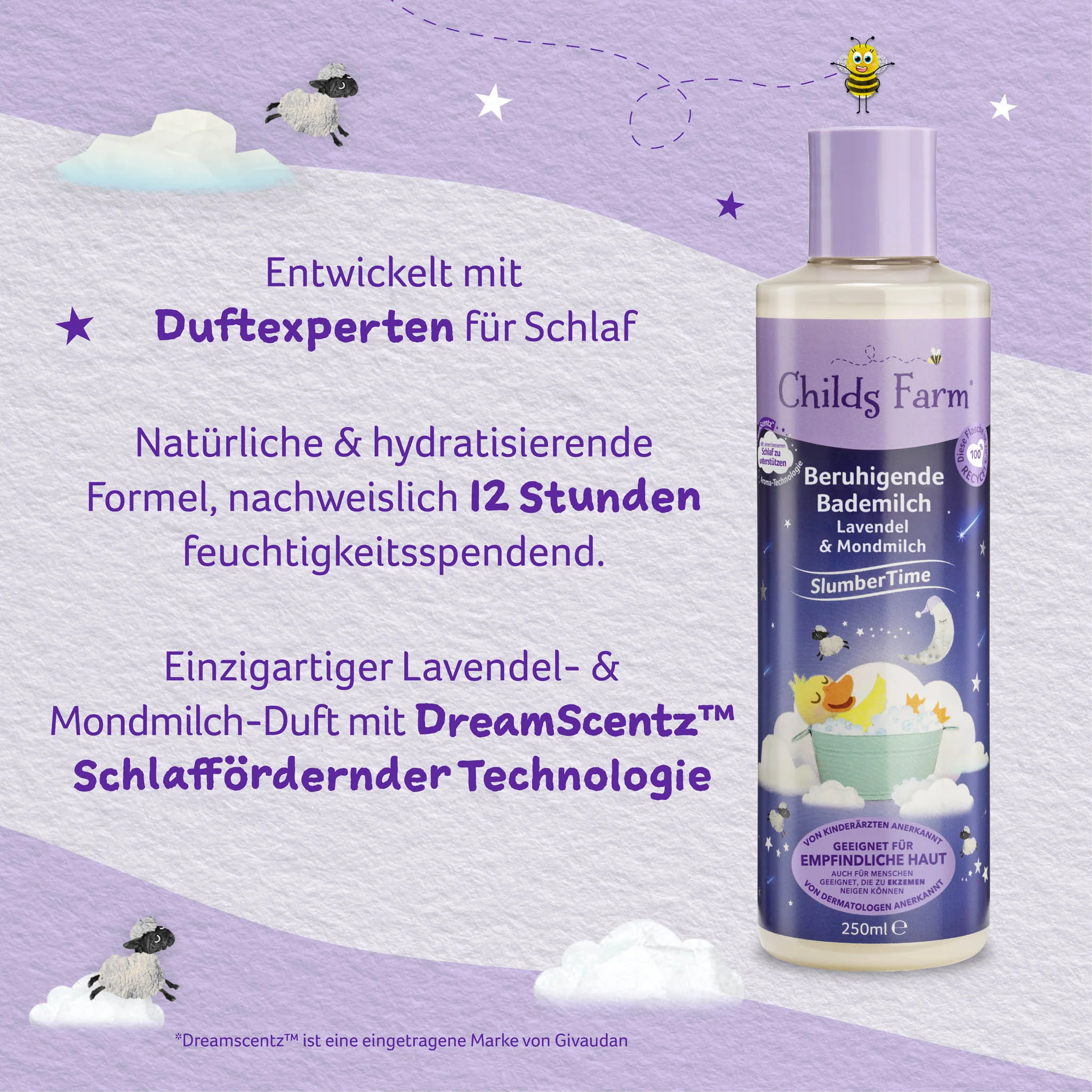 Childs Farm SlumberTime™ bath soak lavender & moon-milk - Image 10
