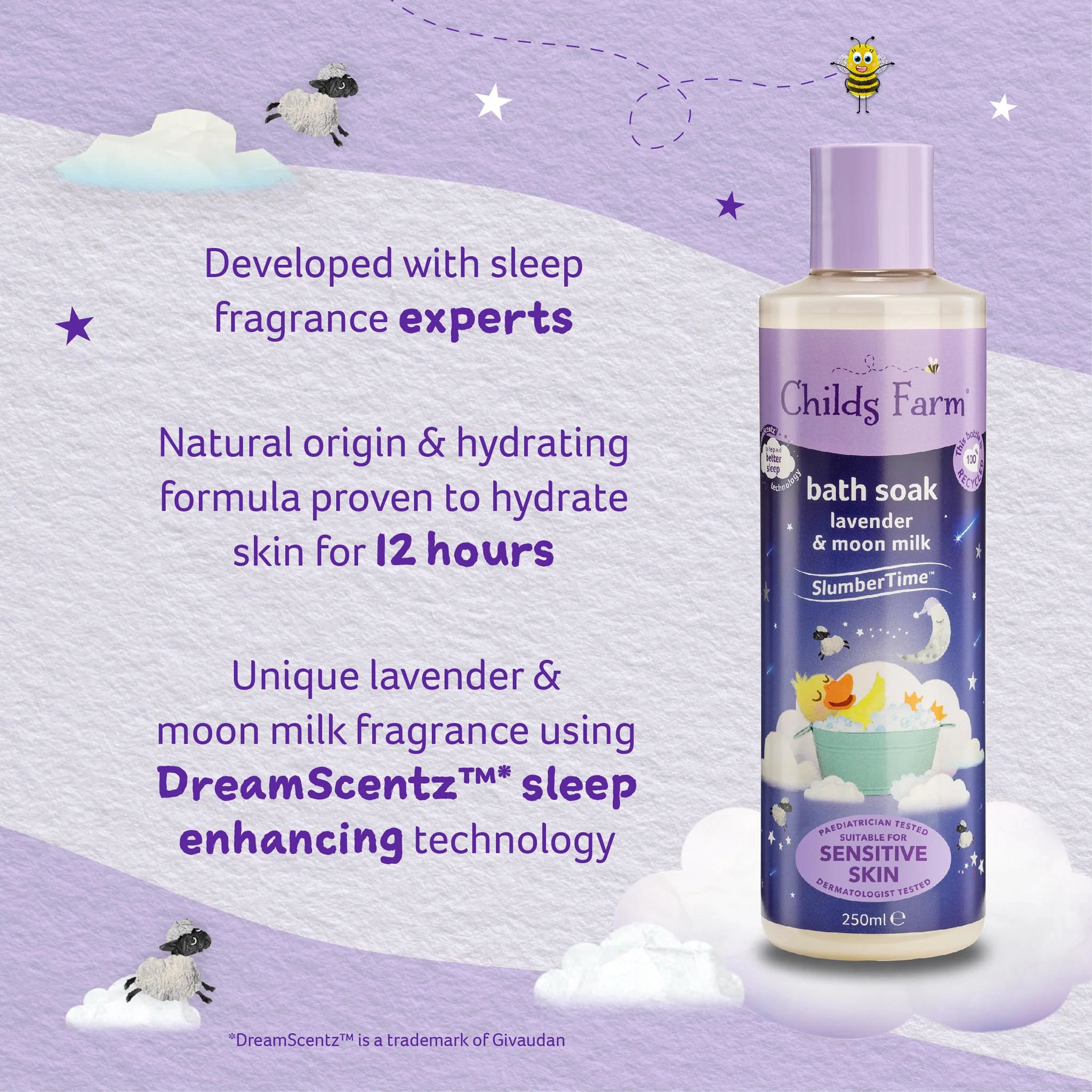 Childs Farm SlumberTime™ bath soak lavender & moon-milk - Image 15