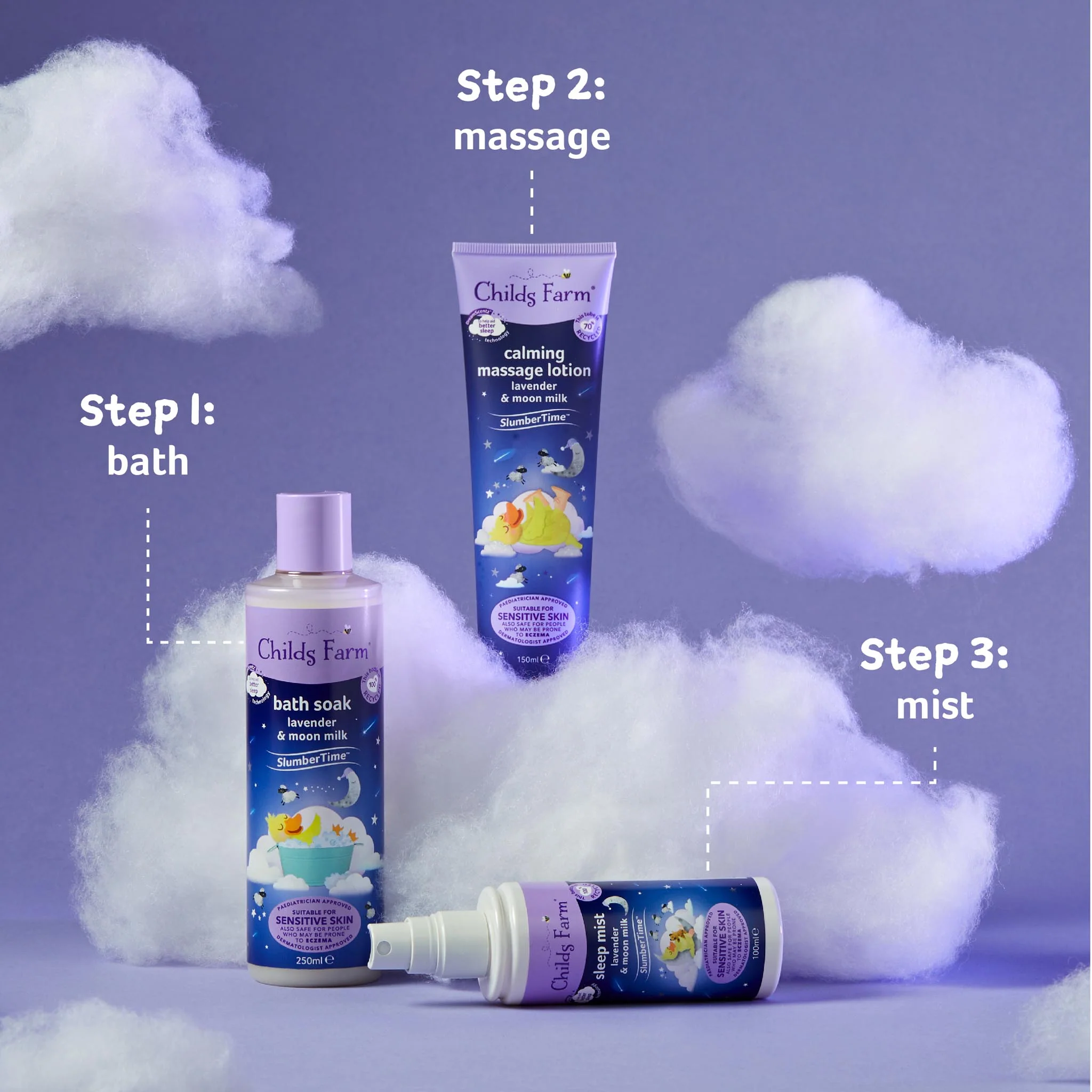 Childs Farm SlumberTime™ bath soak lavender & moon-milk - Image 16