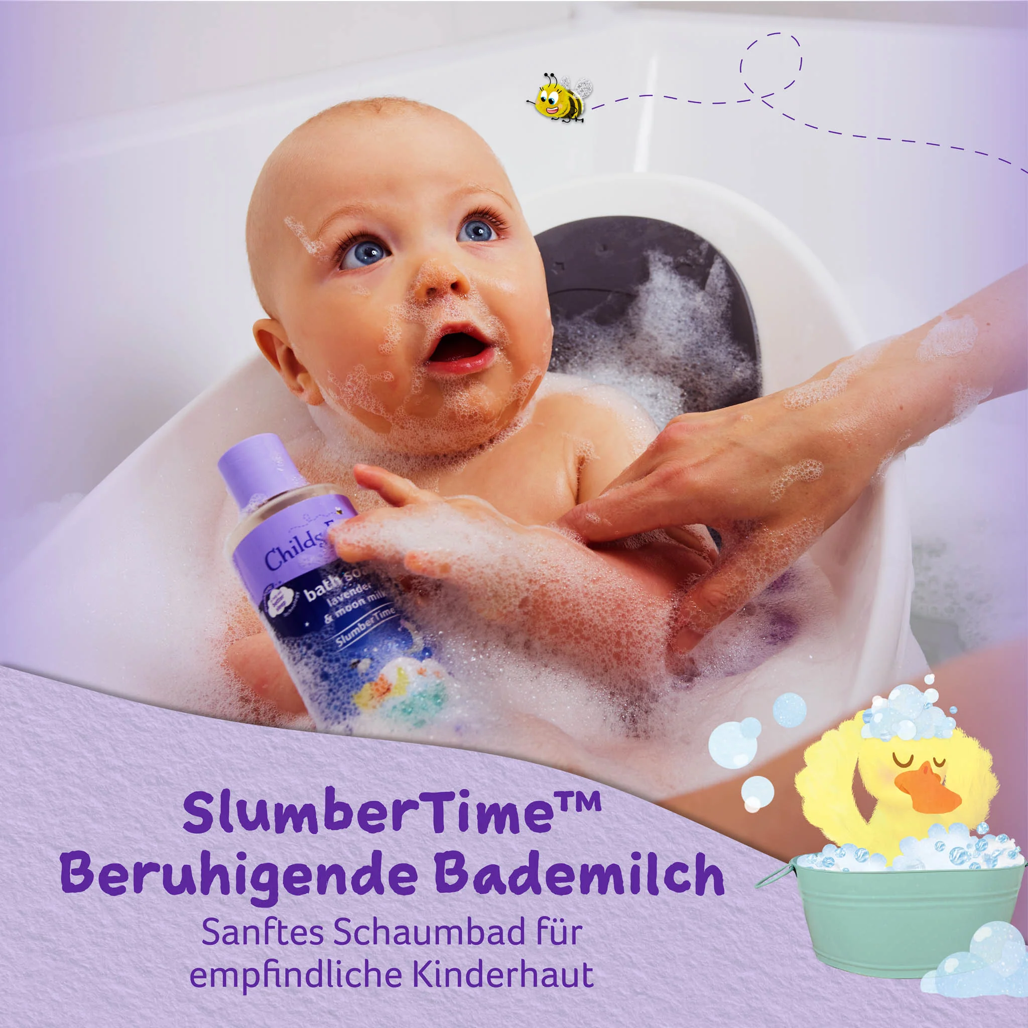 Childs Farm SlumberTime™ bath soak lavender & moon-milk - Image 9