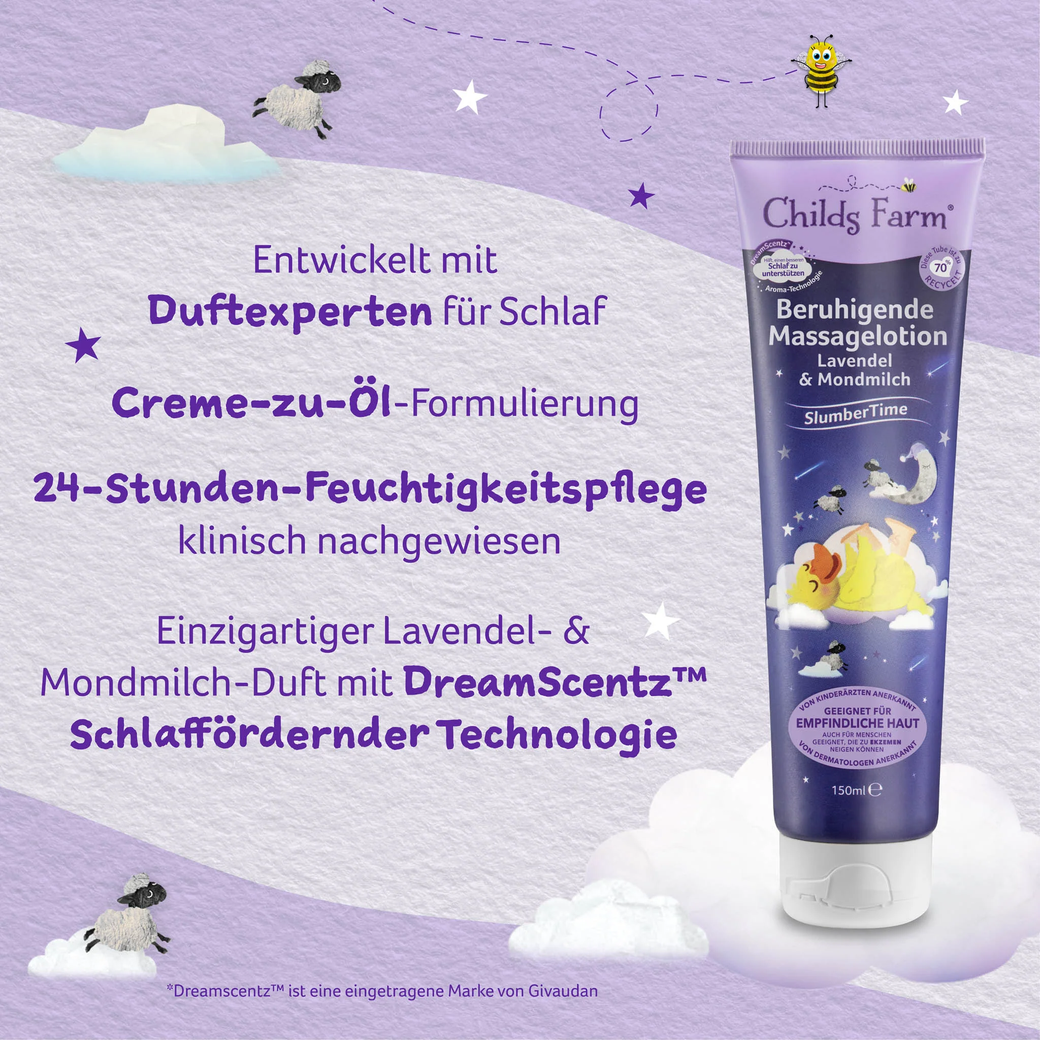 Childs Farm SlumberTime™ calming massage lotion lavender & moon milk - Image 10