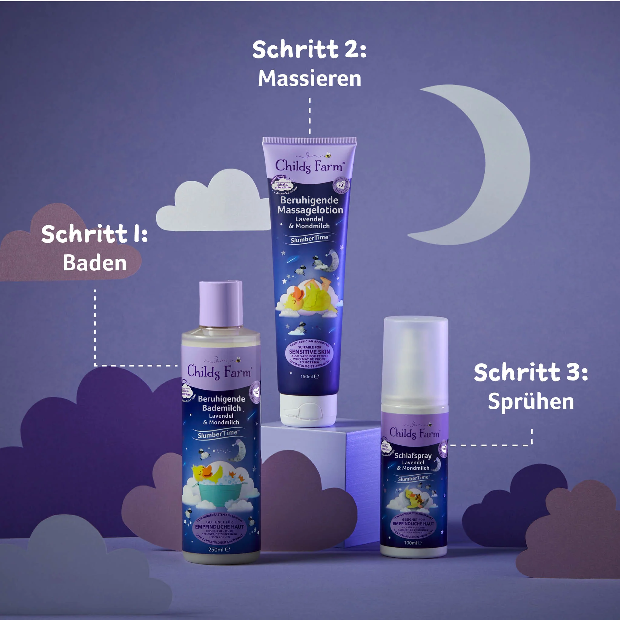 Childs Farm SlumberTime™ calming massage lotion lavender & moon milk - Image 11