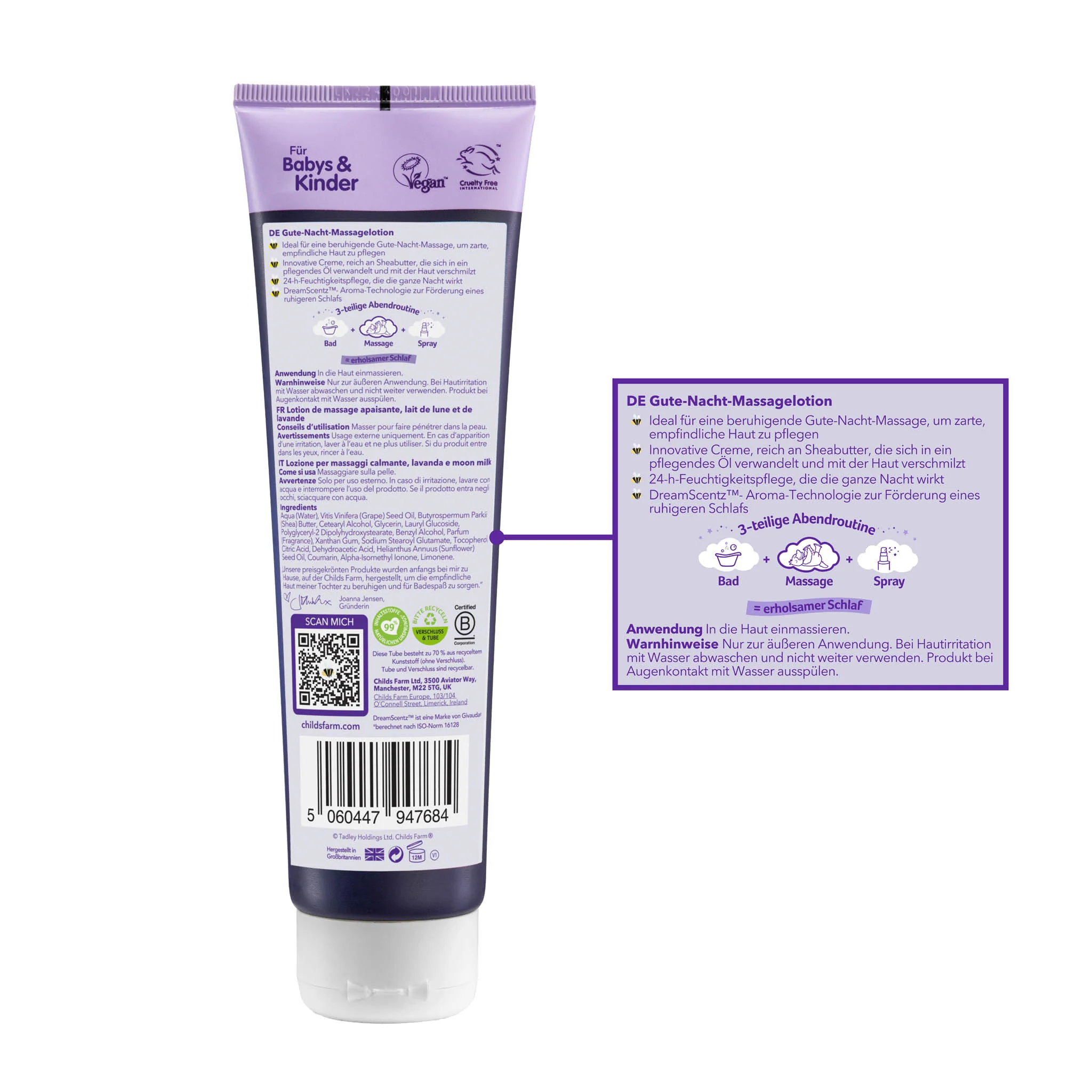 Childs Farm SlumberTime™ calming massage lotion lavender & moon milk - Image 8