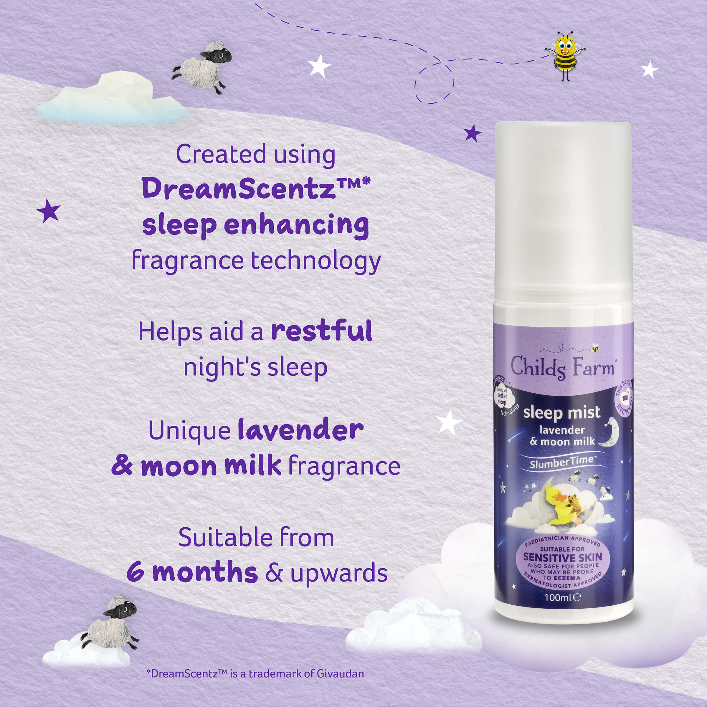 Childs Farm SlumberTime™ sleep mist lavender & moon milk - Image 4