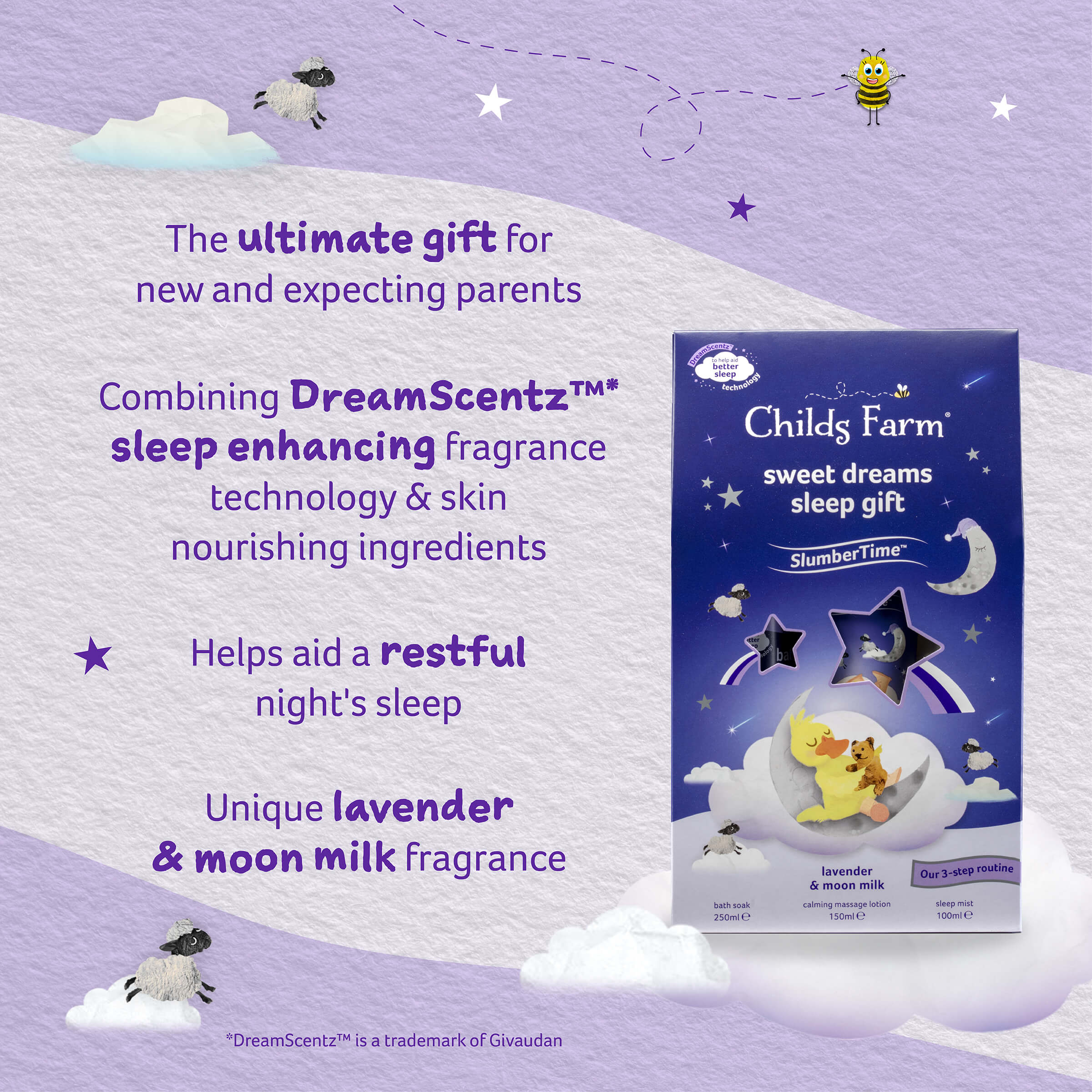 Childs Farm SlumberTime™ sweet dreams sleep gift lavender & moon milk - Image 4