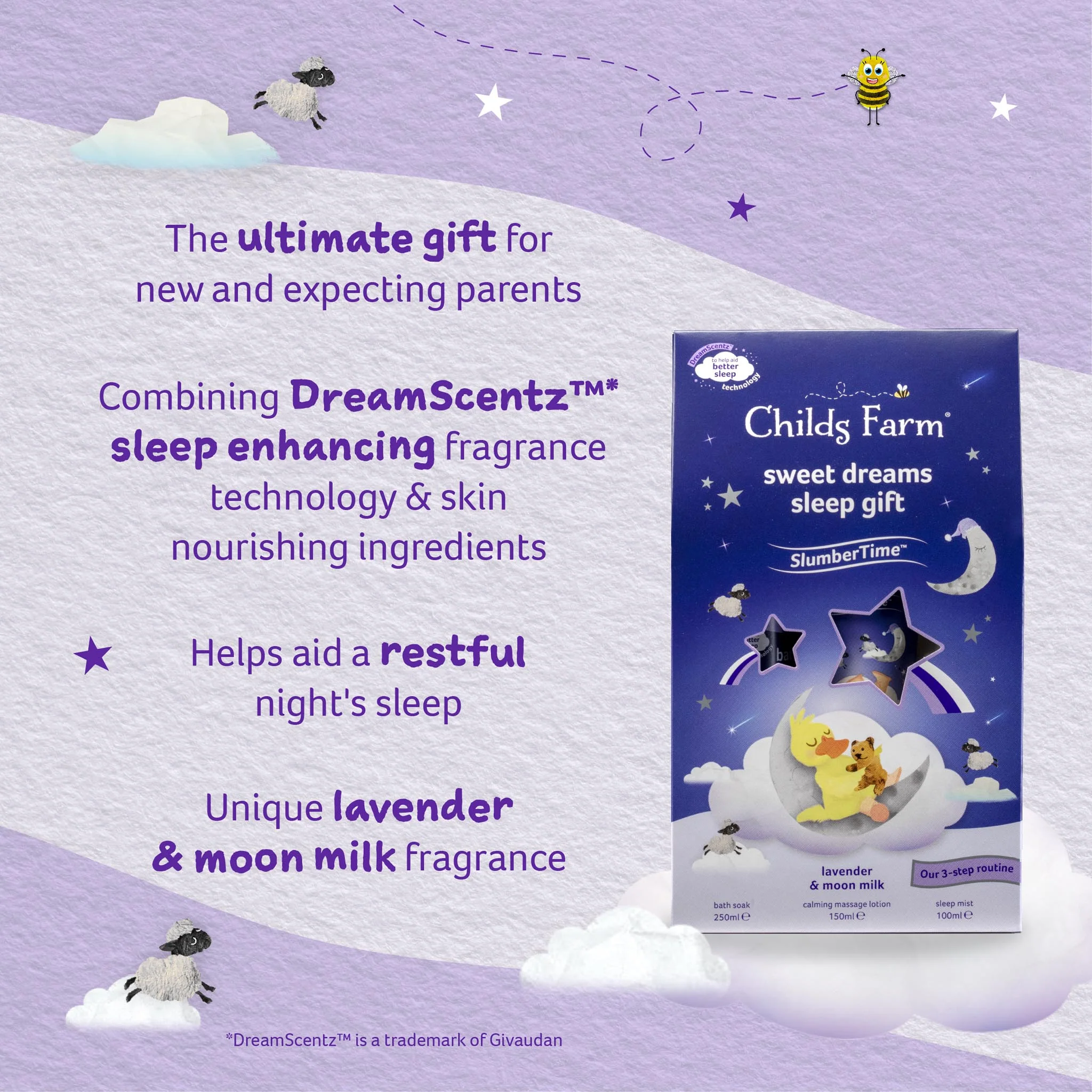 Childs Farm SlumberTime™ sweet dreams sleep gift lavender & moon milk - Image 9